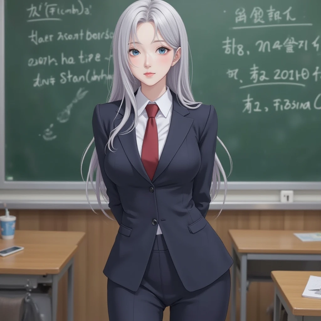, twins, gray hair, stockings, mature women, school wear --auto --s2