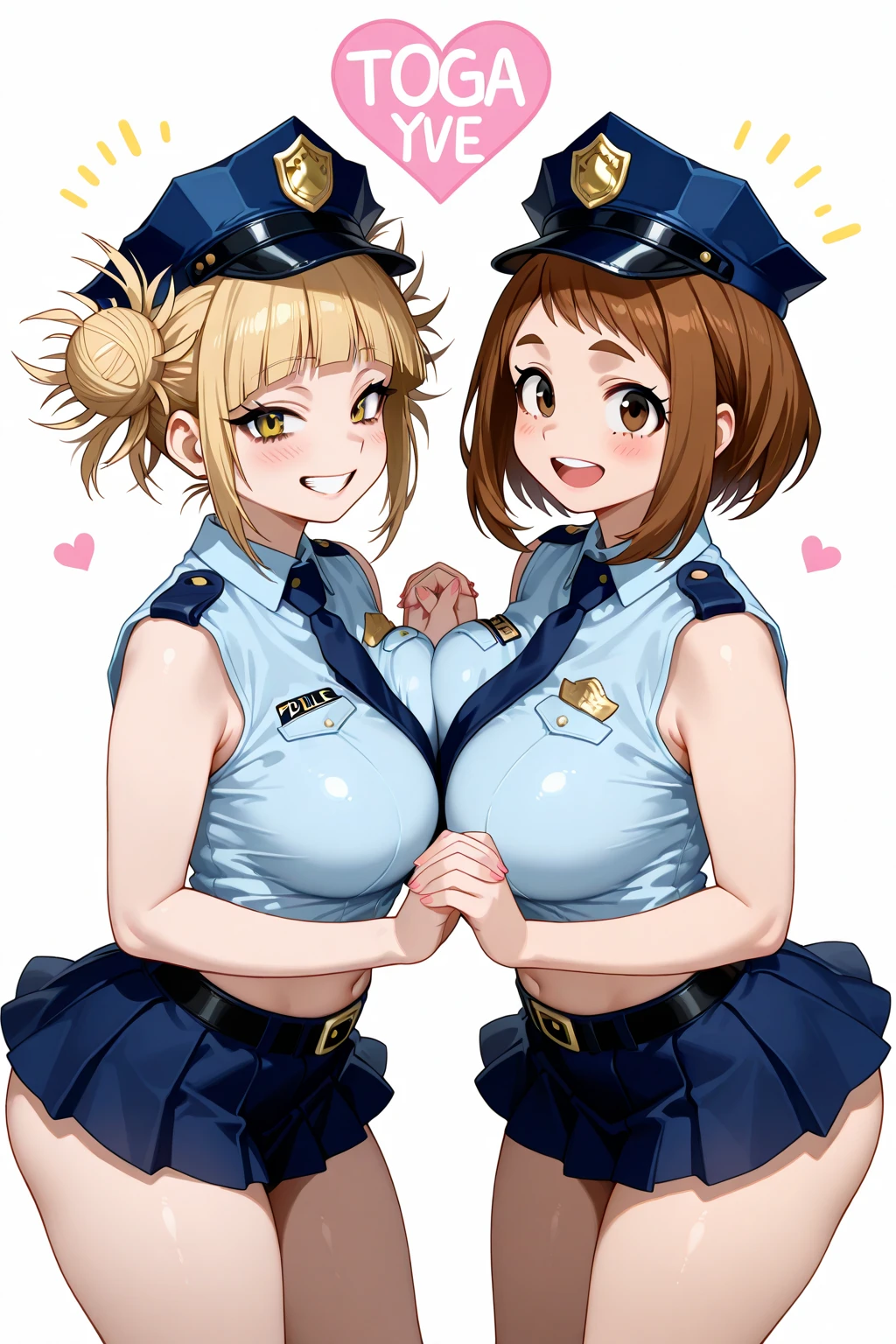 Expressive, score_9, score_8_up, score_9_up,, masterpiece, high quality, highly detailed, 1girl, camie utsushimi, light brown hair, dark brown eyes,big , , round ,,,,,, thin waist, sit on stool, white background,, 
