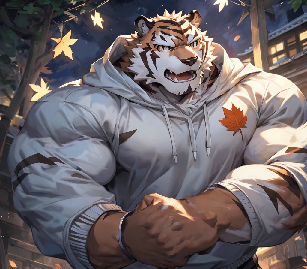 human nature, Wildlife, male,18 years old， solitary, ((Round Face, The face is plump,Orange eyes,Thick orange hair，With scars)), ((Endomorph, Handsome，Hot Blood)), (Sportswear，Clothes Damaged), ((domestic tiger, tiger，) Fluffy fur, Fluffy), Bokeh, (high quality, high resolution, masterpiece), (Dynamic Lighting, Vibrant colors), (Revitalize，Injuried，Disdain), Full body picture (close up), cartoon, author：Takemoto Arashi, From zixiong, By Chunni, author：Empty Ghost，（background：Snowy cities）