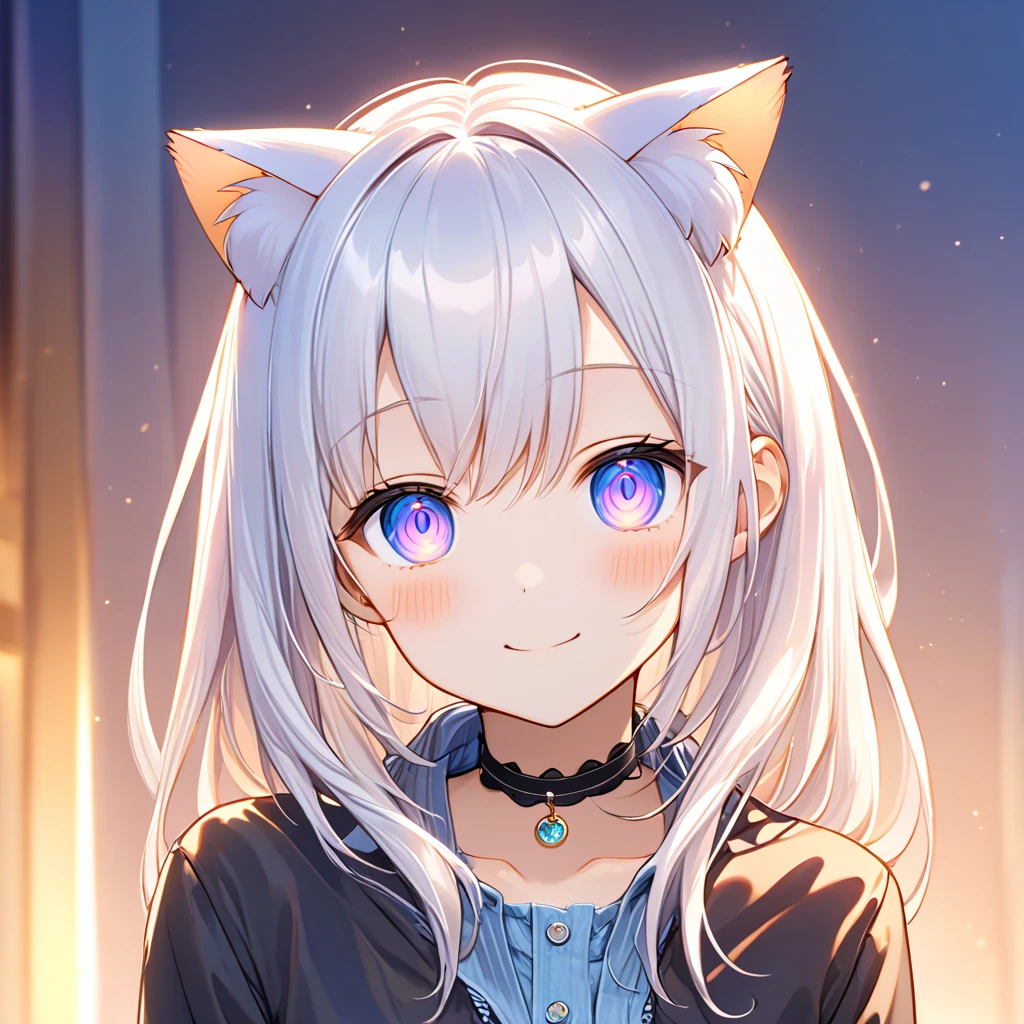 official art, masterpiece, sharp focus, (pretty gorgeous cute korean women:1.retty cute korean: 1.3), korean beauty, delicate and beautiful hair and eyes and face, real , special detail, beautiful girl, blue sky, glowing white particles, (sidelighting: 1.2), sunlight, white clouds, cloud detail, slender, cute  and very large , smile with teeth. ((Smiling with eyes, both eyes open)), scenery, long straight hair,  expression, building, (city:1.7), dynamic hair, long straight hair, platinum pink hair detail, blue eyes glow. (Blue pleated top + white skirt), white socks, pale skin, hair accessory, epic scenery.