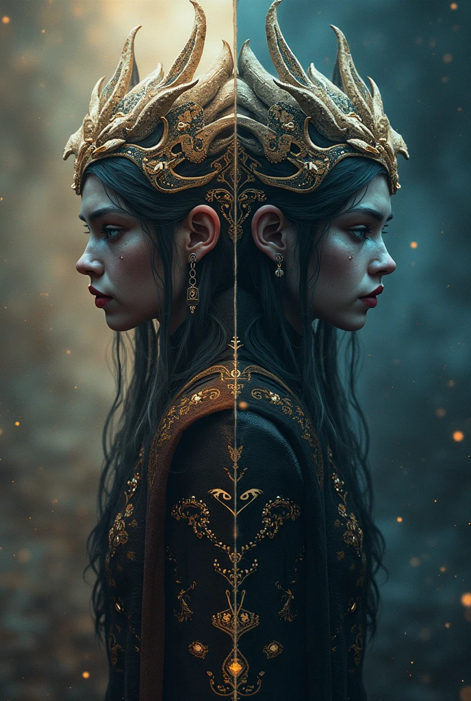 two women in colorful dresses stand in front of a large egg, intricate artwork. octane render, ornate cosplay, trending on cgisociety, ibiza nightclub dancing inspired, inspired by Philippe Druillet, architecture digest, daniel merrian :: ornate, bvlgari --auto --s2