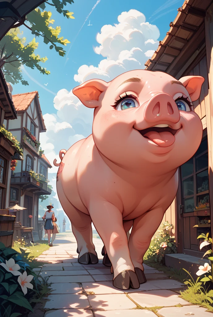 (((Dizzy was turned into a (male pig1.3), by a curse)), (Dizzy is transformed into a pig when touched by the smoke of the curse,cursed energy),(Humiliating transformation),(pig face:1.3),(pig nose:1.3),(pig body:1.3),)(Masculinization,Male Body,(( change,Ageing,中年Masculinization,Old man)),gender swap:1.3),((,testis,)),stockywrestlerv1.0,(muscle,Fat,Obesity,Flat ,muscle質な体),(Crying face,Pig nose:1.3),Unwanted hair,Belly hair,Armpit Hair,Leg hair,pubic hair),solo focus,1girl,best quality,high resolution,((最high quality, 8k wallpaper)),(masterpiece,最high quality),Very detailed,High resolution)(Best Quality,High resolution,)In the style of Hiraku Kaneko,Inspired by Rin Shin,anime style,(beautiful,最high quality, high quality, masterpiece)Dizzy | Guilty Gear Xrd(ggdizzy,Dizzyms,((bald head,)blue hair,twin tails, hair ribbon),censored,sweat,detached sleeves,,thighhighs,thigh strap,choke,rbelt,asymmetrical wings,tailtail ornament, shoulders,navel,,,rolling eyes),half-closed eyes,(heart-shaped pupils,heart,symbol-shaped pupils),(bald:1.7,wearing pantyhose on their head,Bald Head,Bald forehead,Forced balding,Embarrassing head with a bald parietal), makeup, pink lip, beautiful face, , happy smile, closed mouth,(:1.4),(futanari,heavy :1.3,gigantic :1.3),cowboy shot(nod_type2,squatting,thighs,(Looking down,blush,Sweat, Sweatdrop,pubic hair,Spread your thighs),)(Dizzy crying in front of a mob of people ((Pulling a cart in chains,(She is chained and pulling a cart))),((Fighting game style screen,video game screen cap, game ui,platform_game,platformer,sidescroller,Health status gauges,User Interface of Fighting game,dots game,pixel art,16Bits,31bits)),(detailed background, outdoors, steampunk buildings, ruined street, wind, ruins city,wall),(wearing pantyhose on their head:1.3,st0ck1ngh34d:1.3,Stockings cover her face, her face is squashed, she is embarrassed) (( in a miserable and embarrassing haigure pose)) (Face Stockings,Crushed face,Broken Lips,Pig face),