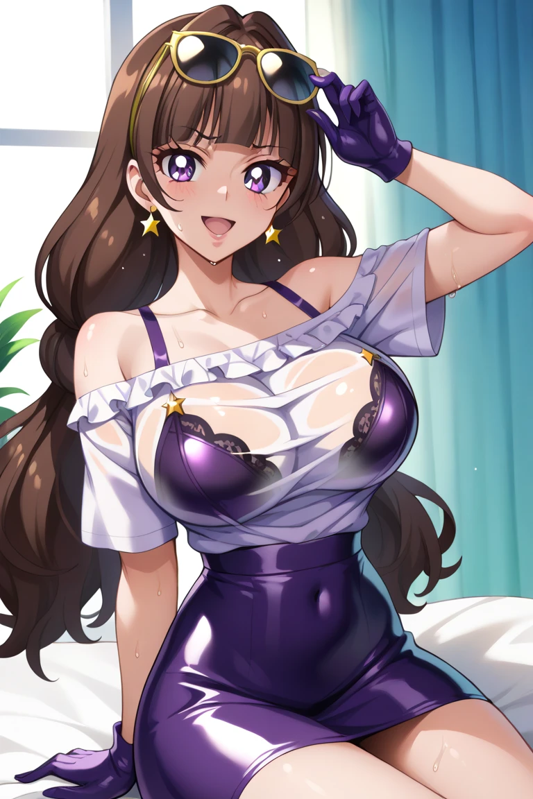 ((((, , perfect anatomy, anatomically correct, super detailed skin)))), 1 girl, japanese, 16 years old, (detailed ultra-oily shiny skin:1.1), watching the view, (smile:1.5), 
beautiful hair, beautiful face, beautiful detailed eyes, brown eyes, (long hair:1.4, side ponytail:1.7), blond hair, (large breasts:0.8), 
beautiful clavicle, beautiful body, beautiful chest, beautiful thigh, beautiful legs, beautiful detailed fingers, five fingers, babyface, , breast, barefoot, barearm, 
(((metallic pink bikini, metallic pink dress, large metallic pink short skirt with slouched posture, high heels), extremely sexy, wet crotch, seductive thighs, camel toe)), 
(beautiful scenery), autumn, outdoors, walking, spread legs, object insertion, vibrator, female masturbation, 
(8k, top-quality, masterpiece​:1.2, extremely detailed), (photorealistic), beautiful art, visual art, depth of fields, cinematic lighting, ,