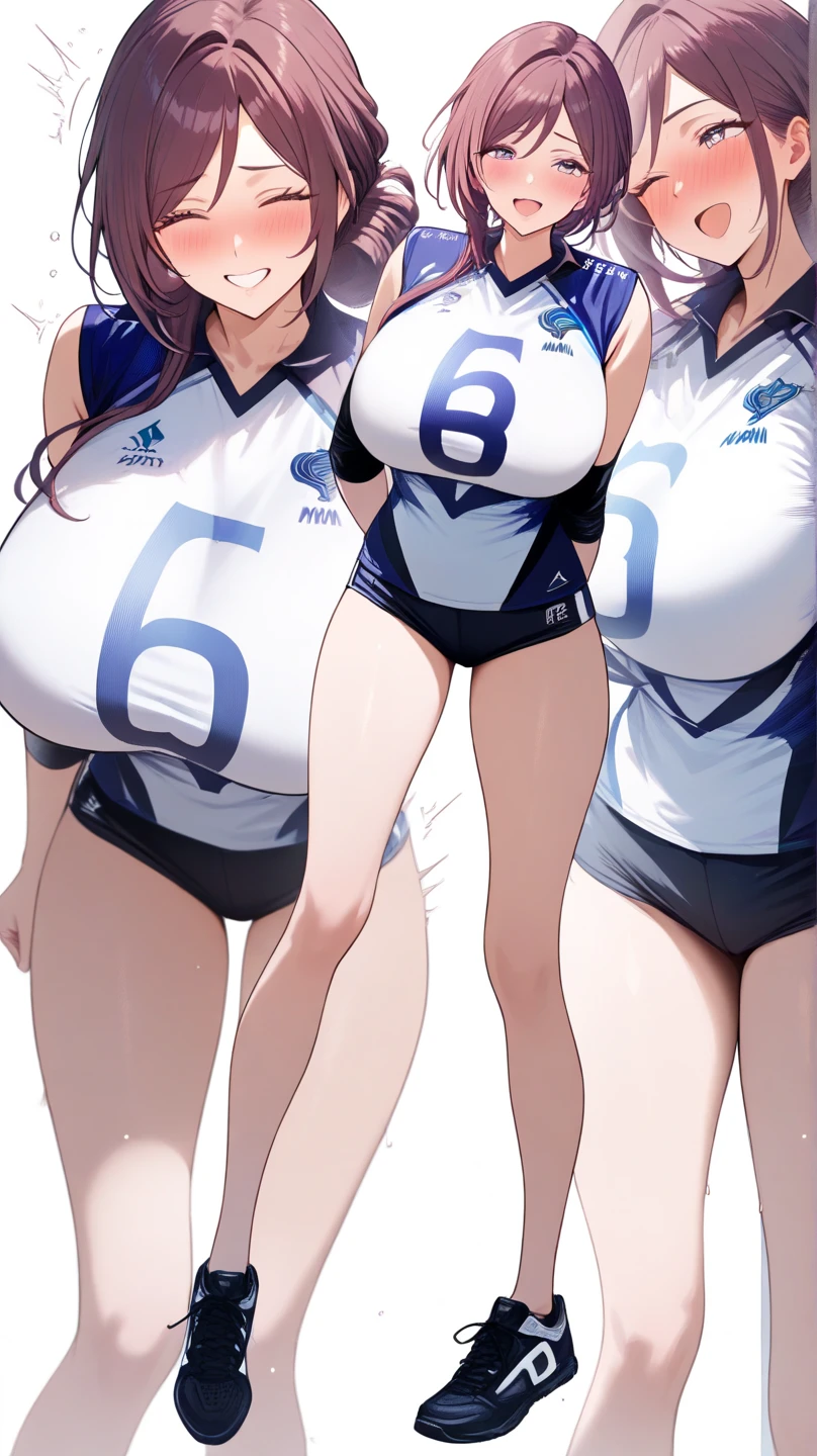 ((ハイレグswimsuitの女子バスケットボール選手がジャンプシュートをする瞬間)),group_MF, (Top Quality,8k,high resolution,masterpiece:1.2),super detailed,(Genuine、 original photo ),(perfect :1.6),2 girls,tanned skin, dark blue hair,ponytail,long hair,blunt bangs, dark blue eyes,(confident smile),(super hour glass body type),(wobbly super big :1.4),(( Huge  :1.4)), tattoo,glowing tattoo,swimsuit,((((Highleg)))),((((Urge to urinate:1.5)))),((((Urge to urinate:1.5)))),((((Urge to urinate:1.5)))),High socks,basketball shoes from an oblique top,(Impressive shot with :1.4),just the right size ball,Correct finger,gap,basketball goal ring,(  jumping high ,Aerial),sports arena,dramatic lighting,  Fast Motion Blur ,、(impressive camera angles looking up from below), Cinematic structure ,other female players moving around the court,clear focus,SPORTS PHOTOGRAPHY,