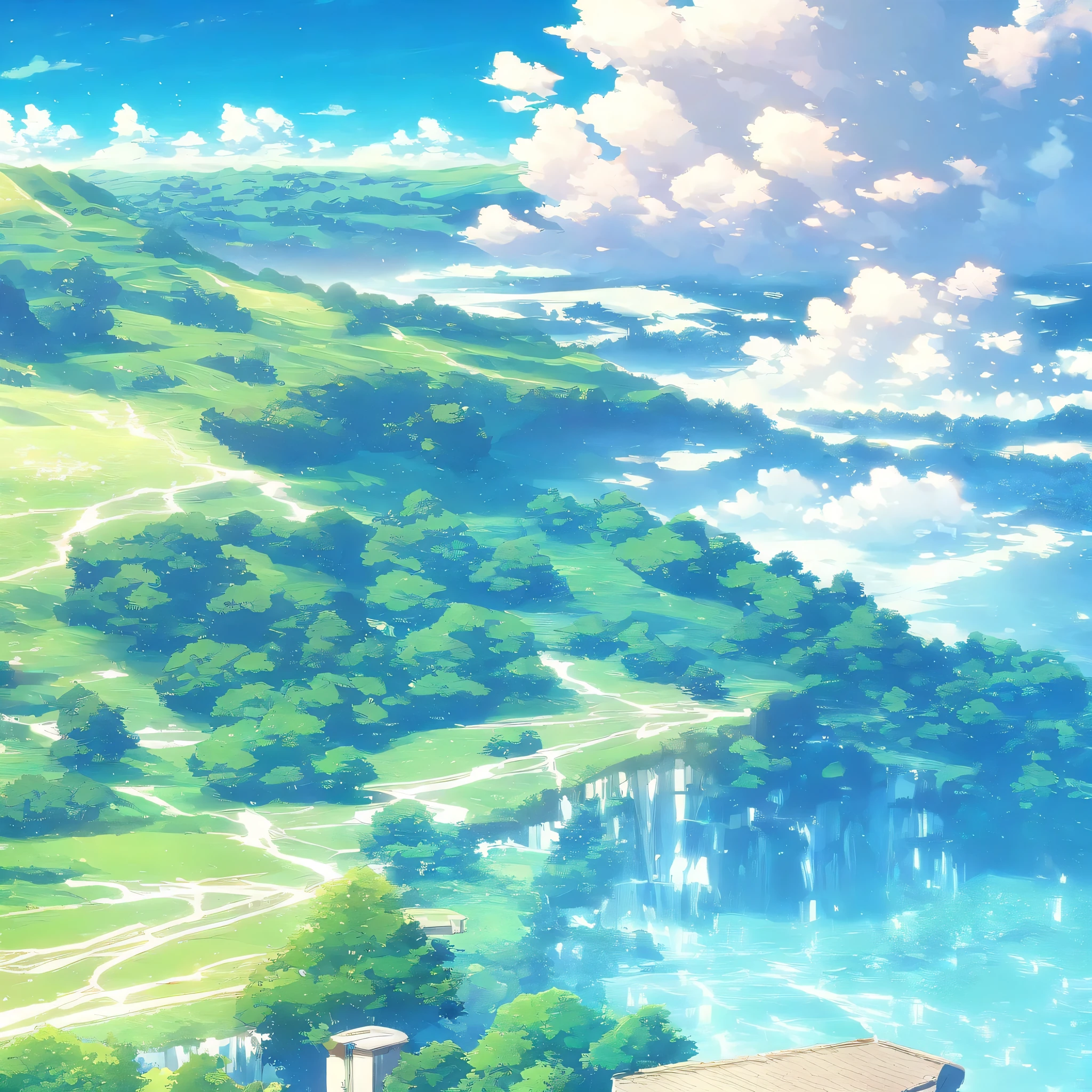 Makoto Shinkai、「Our footprints」、POP、Fantasy、Scenery