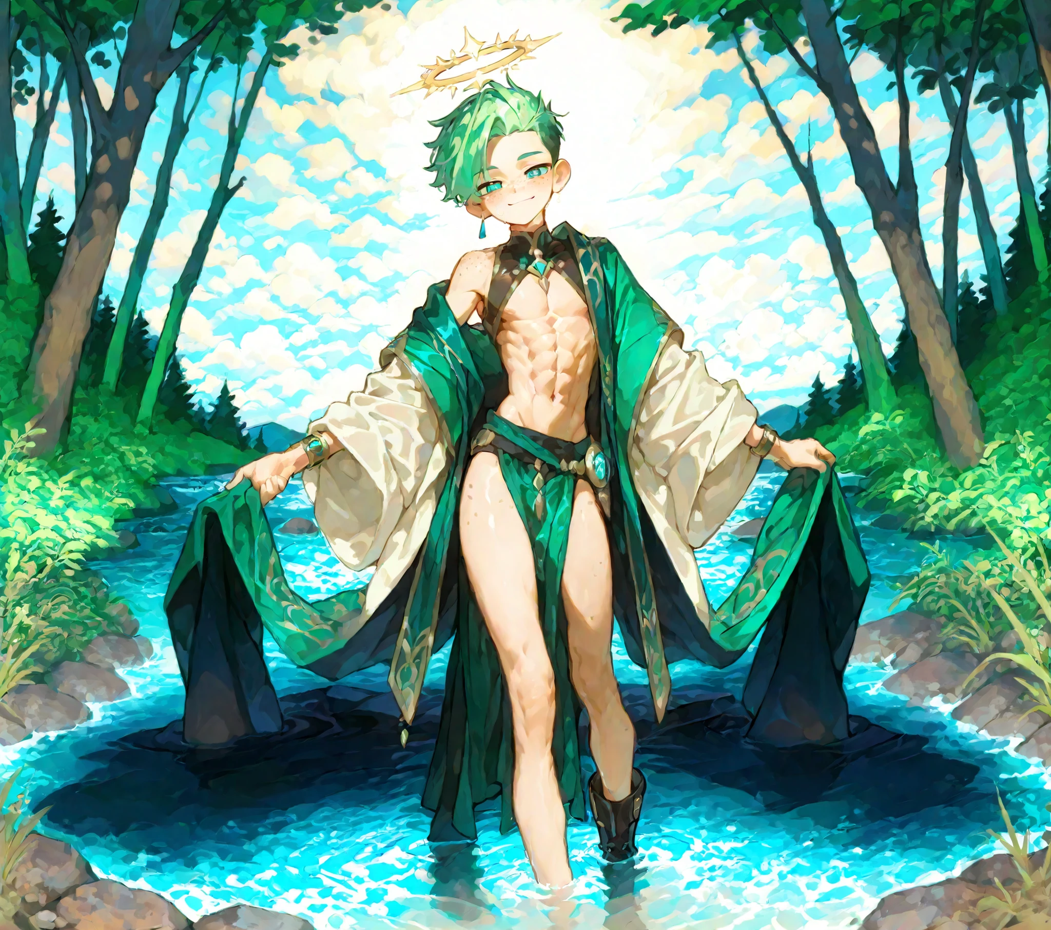 1boy focus, horny boy. young SKINNY LEGS, boy toned freckles 15 year old boy who is lean body a hot anime gay furry Horny silky face
Korotaru has fluffy, cloud-like side trimmed undercut taper hair that softly glows in shades of white and forest green floating slightly as if moved by water currents. His eyes shimmer with an aqua luminescence, giving him a pure and almost divine look.
He wears a flowing white gay Sex jacket with semi-transparent blue layers that ripple like gentle waves when he moves. glowing faintly with water energy.
His sleeves are wide and wave-shaped, and his tech boots appear to hover slightly above the ground, droplets that fade into mist. hot pose. ancient fantasy clothes. Standing sexy gay pose. sexy legs spread wide up open. sexy smile.Baggy sh. just normal body. full body
On his back floats a halo of liquid energy—a circular band of shifting blue light that symbolizes the endless cycle of water and rebirth.
Korotaru’s design radiates innocence, petite, beauty, and mystery—he looks peaceful, yet his power can reshape the battlefield.tech modern jacket. In a gay hot cute pose. in his royal bed. . Simple art style.