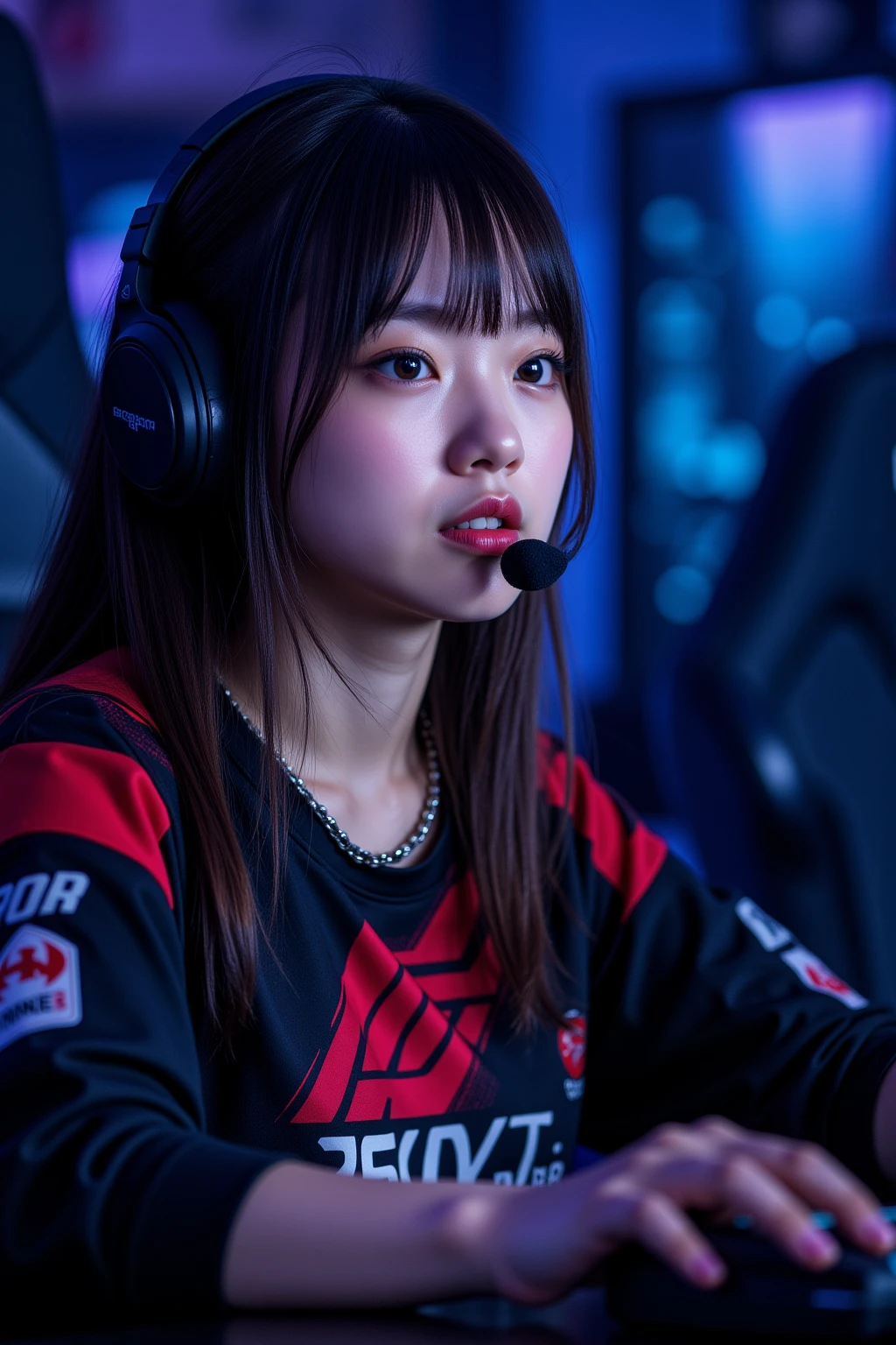 Pretty Esports Fans Realistic Portrait of a female esports athlete in a doctrinal style ...
