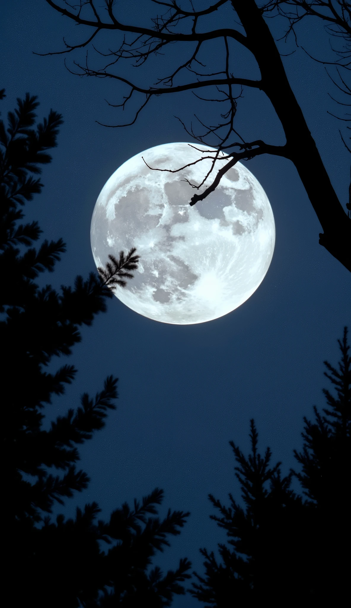 there is a full moon that is shining over a tree, Beautiful Moonlight , Beautiful Moonlight, Moonlight Backlight, in front of a full moon, full moon, in front of a pale full moon, big shining moon, Very beautiful photos, full moon in the background, Pink Moon, looking at the full moon, full moon, Moonlight