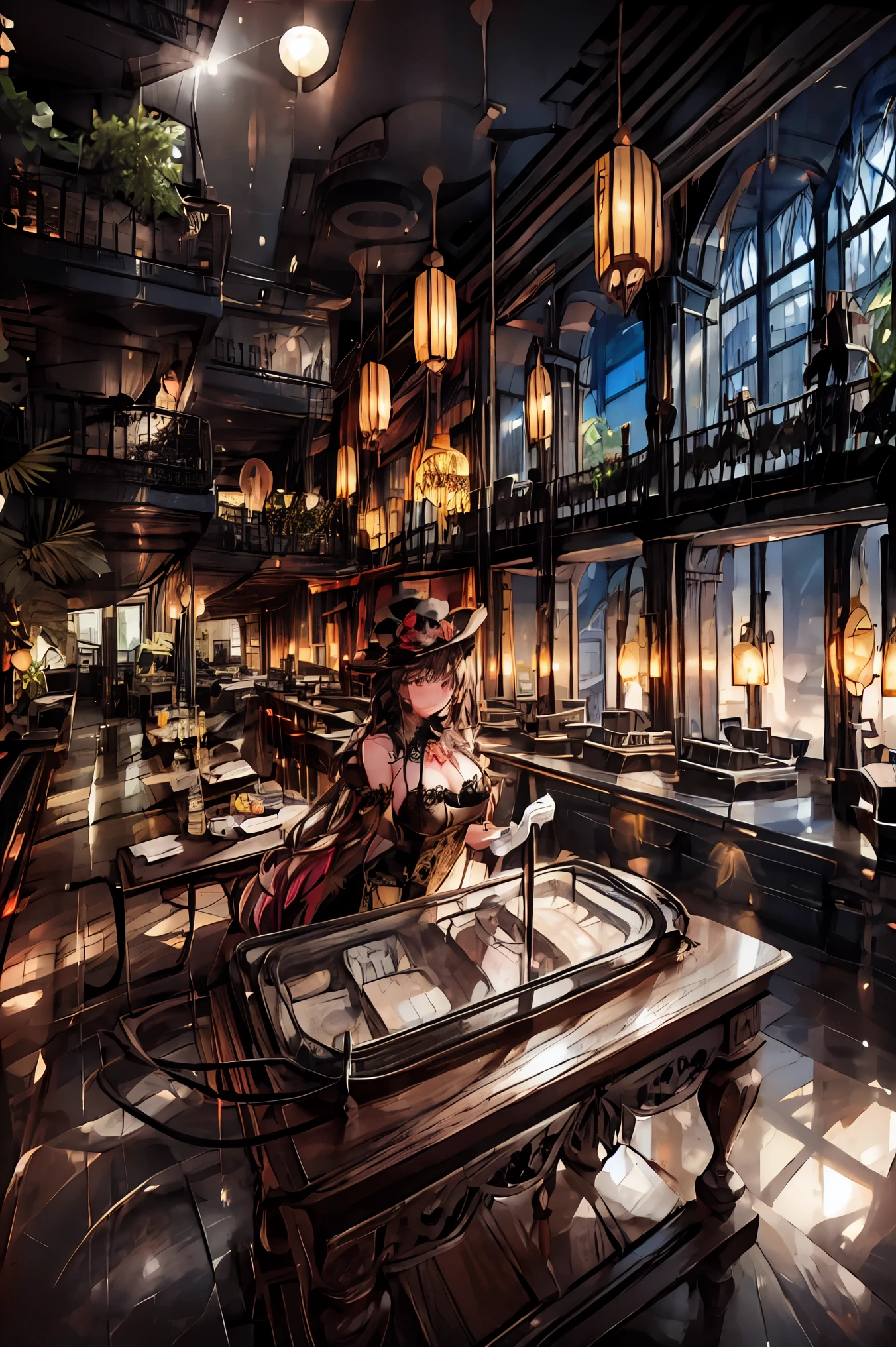 A venue with a dim and heavy atmosphere,moonlight shines in,A stage illuminated by spotlights,A woman wearing a silk hat,Hands Wearing White Gloves,A mysterious auctioneer with a low voice echoing through,A jewel placed on a huge table,diamonds,Participants standing like shadows,HIGH QUALITY,Realistic,delicate texture,4K Realistic,Professional,vivid color,bokeh,cool tones,Dark Atmosphere