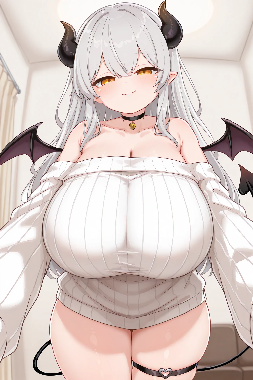 micro ,,girl,,super ,,!!,!,cleavage,thick thighs,knee high,succubus,Inma,,,emphasize the ,を強調, twice the size of your head,頭より大きな,laugh at,female brat,,巨大な,不釣り合いな大きさの,Disproportionately ,too big ,大きな,low length