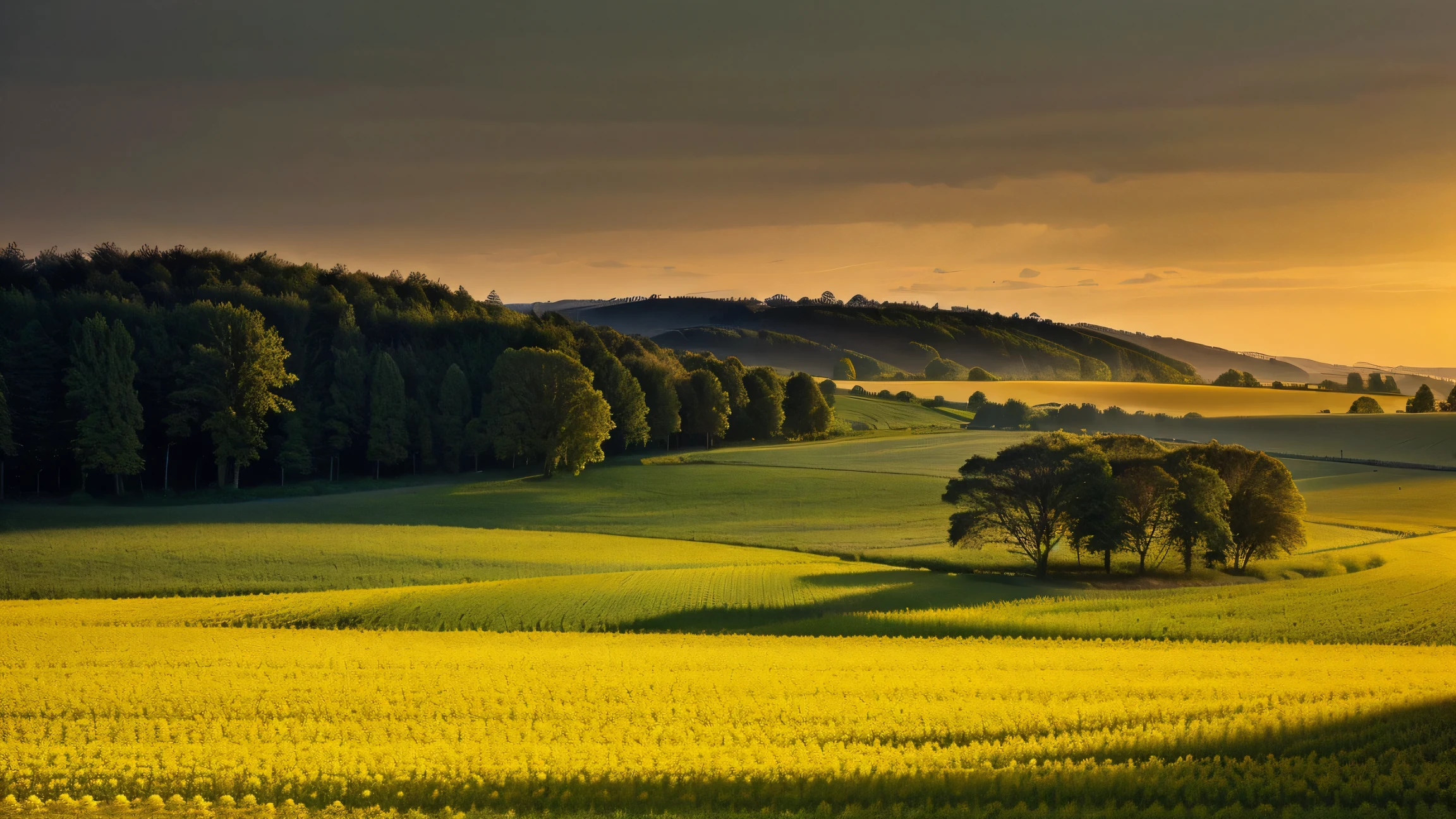 A serene and calm field