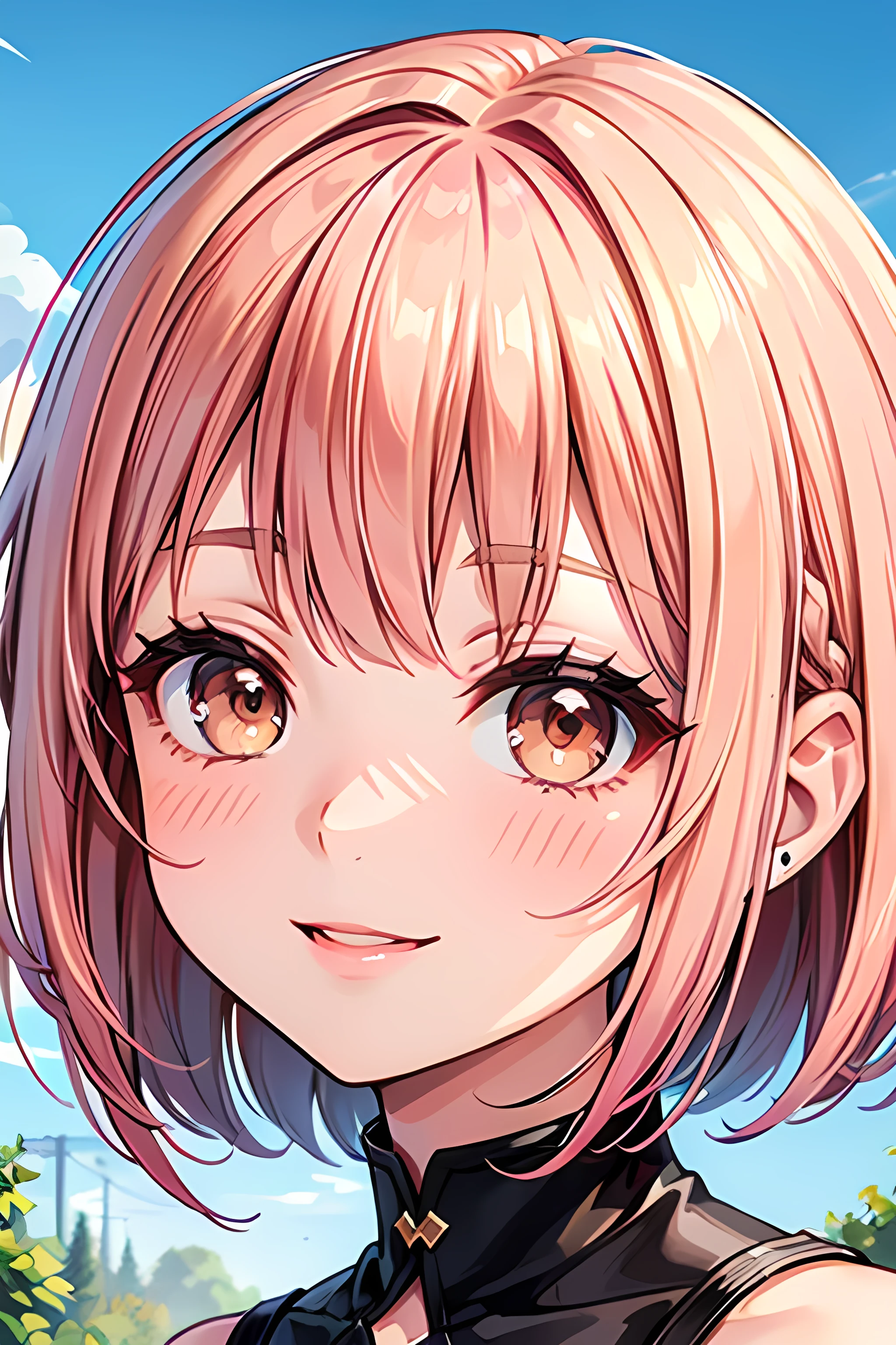 ((Highest quality、、masterpiece:1.3)), Upper Body、Long legs、Sharp focus:1.2, Beautiful woman with perfect figure:1.4、(Smiling:1.2), double eyelid、30-year-old female、 pose、((((Close your mouth、One Woman、 girl,Beach、Tropical、Sandy Beach、Rocky area、Ocean))))