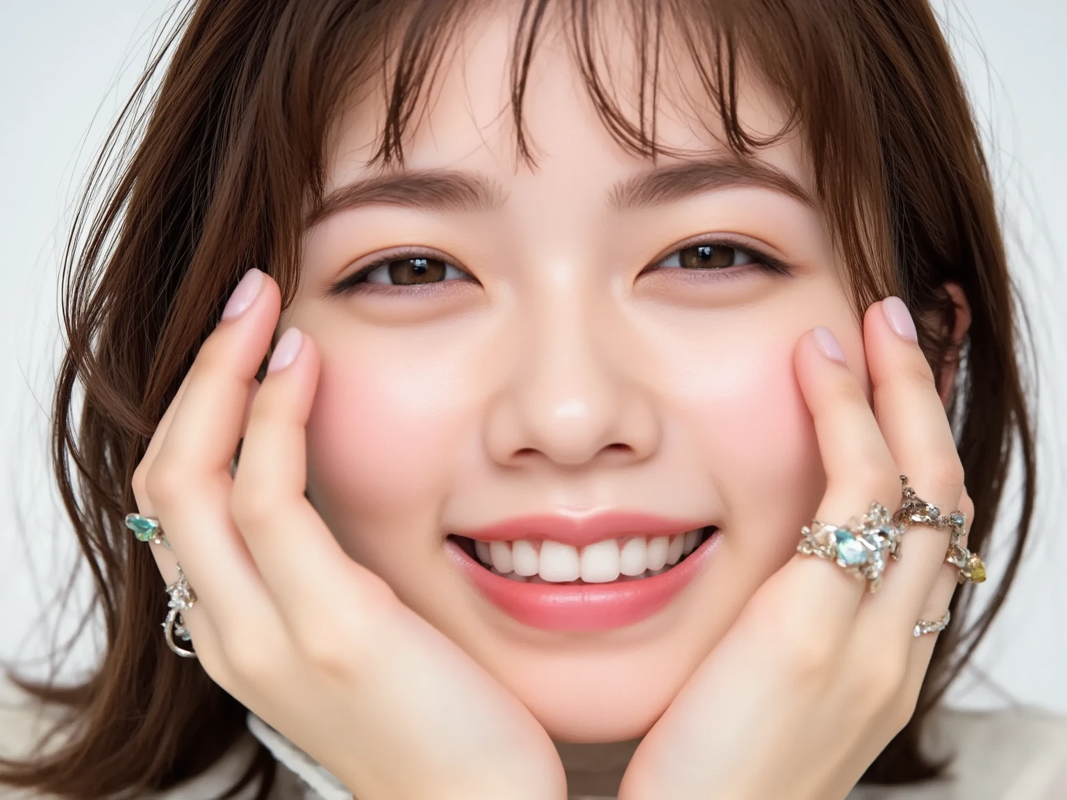(Masterpiece, more details , top quality:1.2),( Perfect beautiful face 1 .2),( perfect and beautiful posture :1.2)( open your mouth ),(white saliva in open your mouth ), chubby,Focus on detailed young 々 ,( focus on the face , close-up :0.5),
