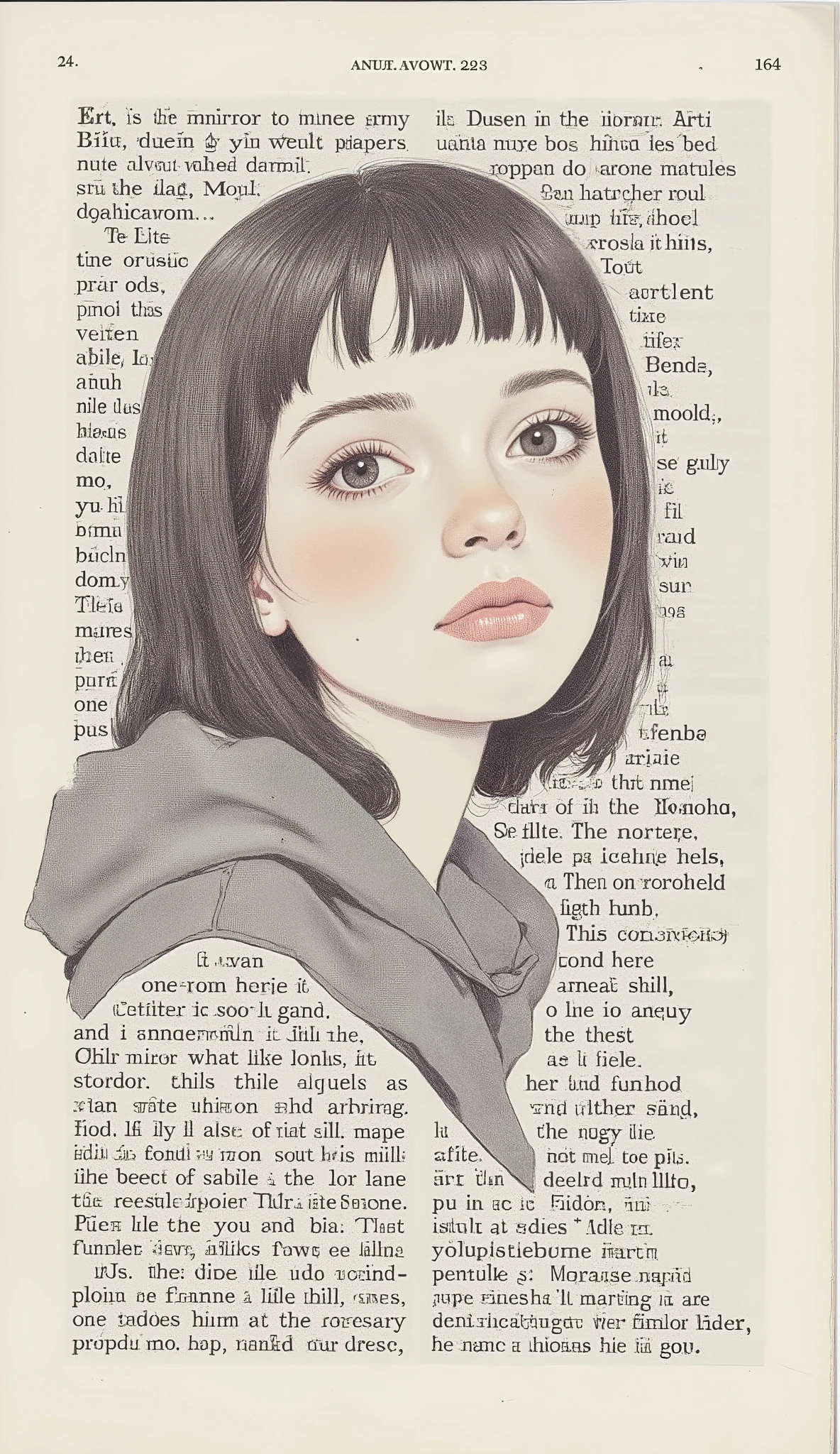 Create an image saying the following sentence in alternating uppercase and lowercase letters in magazine reports and newspapers, "Art is a mirror: What do you see in yourself?"