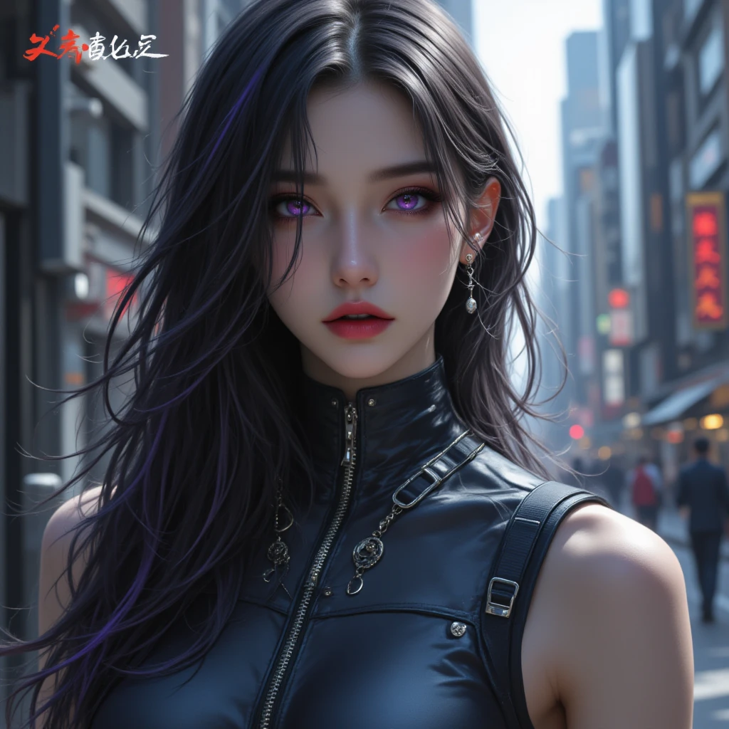 (Aesthetic, Hi-Res: 1.2), tmasterpiece, Best quality at best, A high resolution, 1girll, Leona Hydorn, Blue hair, eBlue eyes, pony tails, green shorts, ，hason, Crop top, Black gloves, nedium , army suit, Green jacket, 耳 Ring, jewelry, nabel, musculature, cow boy shot.