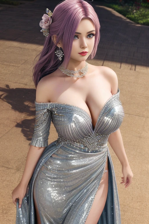 First-person perspective,1 girl,Alice,kaleidoscope art,(Wearing an ice crystal embellished dress:1.5),(Rose),go downstairs,jewelry,tattoo,at night, full_moon,(((red lips))), Lips slightly open, ??????? smile, ???????, (((???? pose))),clavicle,charming figure,Charming cleavage,(masterpiece:1.5), (best quality:1.35),(Reality:1.4), detailed,8K，computer graphics image processing,3D rendering, octane rendering, detailed头发,,expressive eyes, perfect face, real fingers,depth of field,Similar colors,Warm colors,soft light,low contrast,(Bright color contrast composition),soft shadow,(bright colors:1.3),