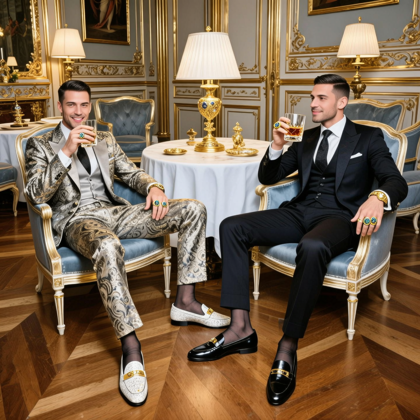 Dapper Body Full body view , two very-different Handsome elegant dapper wealthy ...