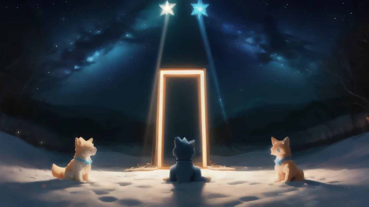 Double Stars、Albireo、The separated dog、solo、Blue Light