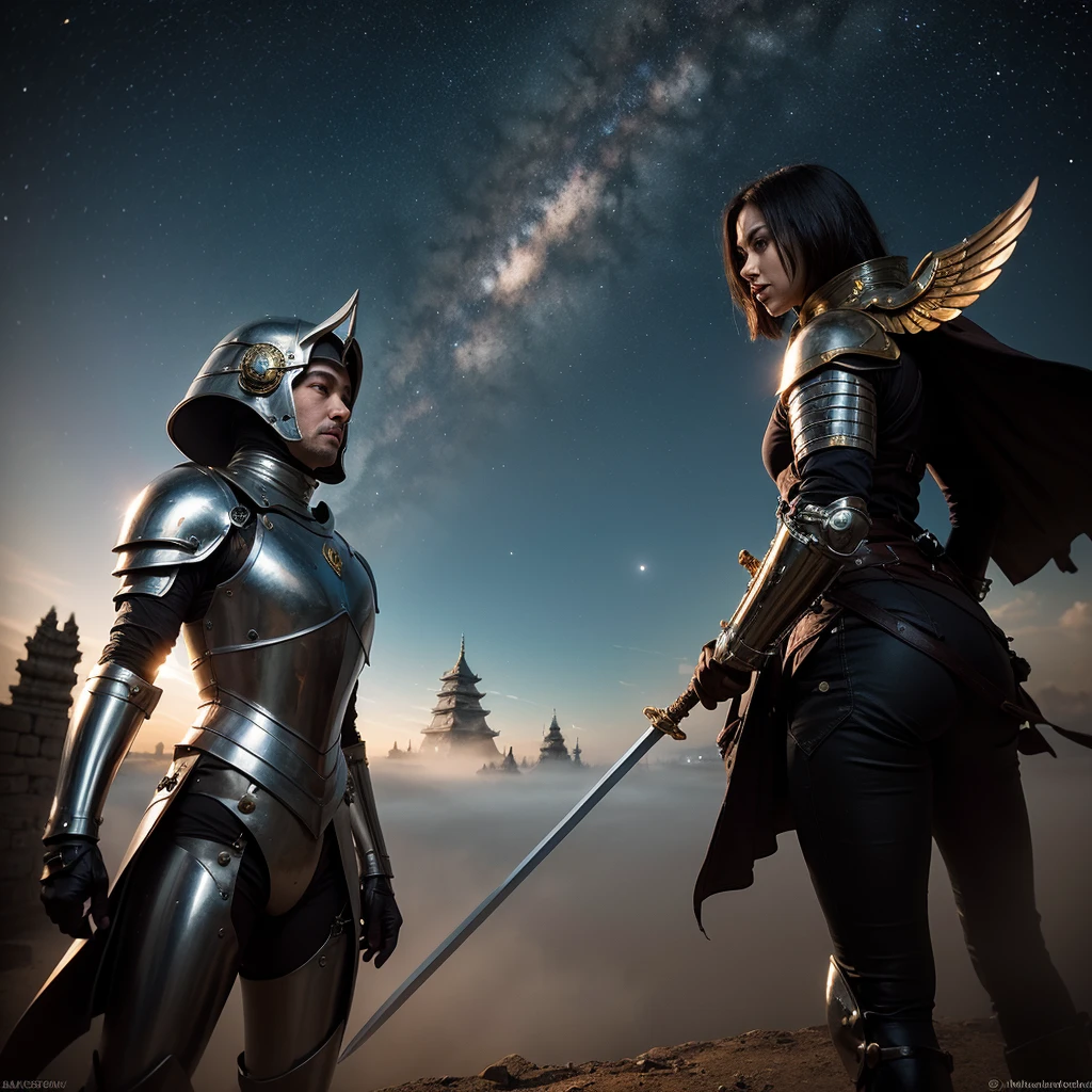 Wide-angle, full-length, a (stunningly beautiful Valkyrie) holding a sleeping male soldier dressed in modern war-gear in her arms, flying into Valhalla, after (glorious combat, epic), incredible, awe, beautiful, highly detailed, well drawn face features, highest quality, divine, prismatic analogous colors, dynamic composition, delicate, cinematic lighting, sublime, striking scene, sharp and crisp image, ultra realistic, (petals in the air)