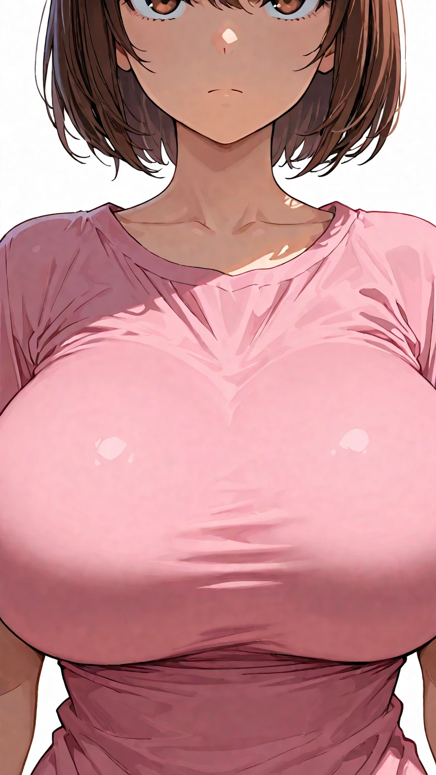 masterpiece, best quality, ultra-detailed, Potrait of beautiful , (chubby) (muscular), (plump), (sexly), (cleavage), ((tomboy)), (アニメ), (), (Plump), ((very short hair)), ((Uzaki Hana)), (overweight), (Gray Hair), ((Saggy )), (blue eyes), (Short Hair), (blue eyes), ((thick)), (), (), (), (Smelly body), (Sweaty body)