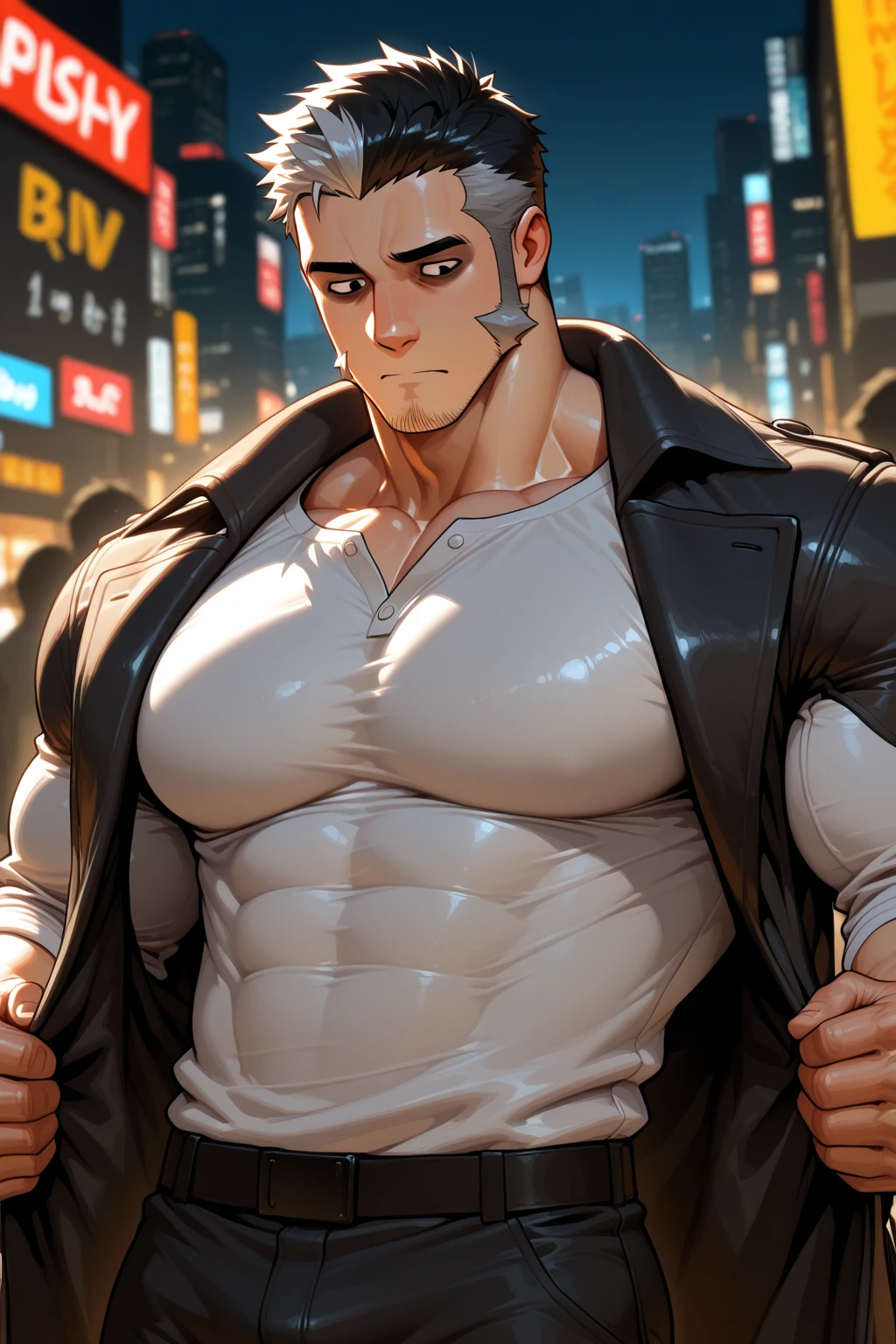 Solo, male, laying on couch in living room, bulge, by bigcozyorca, by goonie-san, by bebebebebe, by spikedmauler, front view, big buff , german shepherd,  midnight black fur, bushy tail, buff, wearing , steam, panting, blush, hearts, handsome expression, hard , , throbbing , older, sexy pose, beard, massive bulge, throbbing movement around , looking at viewer, close up,  detailed outline, on top of viewer,   outline, exposing , dad, dad bod, daddy