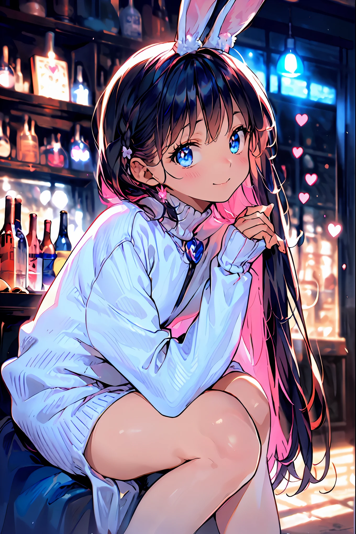 Bunny ears、Bunny Girl in the Tavern,Under the Shiny Neon Lights,Bunny Girls Listen to the Hearts of Customers,Selling Escapist for a Moment,active,Attractive Poses,Rich Proportions,plump curves,beautiful face,Glossy Hair,Glittering Costumes,meteor、空から降り注ぐmeteor、無数のmeteor群、Tokyo Disneyland,Tokyo Disneylandの活気に満ちた魔法のような雰囲気の中を歩く, casual clothes、cute clothes、Cinderella Castle can be seen in the background, warm sunshine、The vibrant and cheerful atmosphere of Disneyland,Families and couples pass by,brown hair,shortcut,unkempt hair,Short braided hair,Neat,slender beauty,correct posture,small breasted,Beautiful legs,Enchanting Gray-Blue Eyes Shine Like Stars,Saggy Eyes,Brilliant Colors,beautiful eyes,A delicate smile,Textured Skin,Best quality at its best,gentle and beautiful woman,anime style、Bewitching Expression,Bold action,Night Atmosphere,Realistic CG Art,dramatic lighting,Dense Gradation,Striking colours,High Quality,8K,Photorealistic,Realistic,Professional skills,Refined Textures,Brilliant Colors彩,bokeh,Dark and Enchanting
