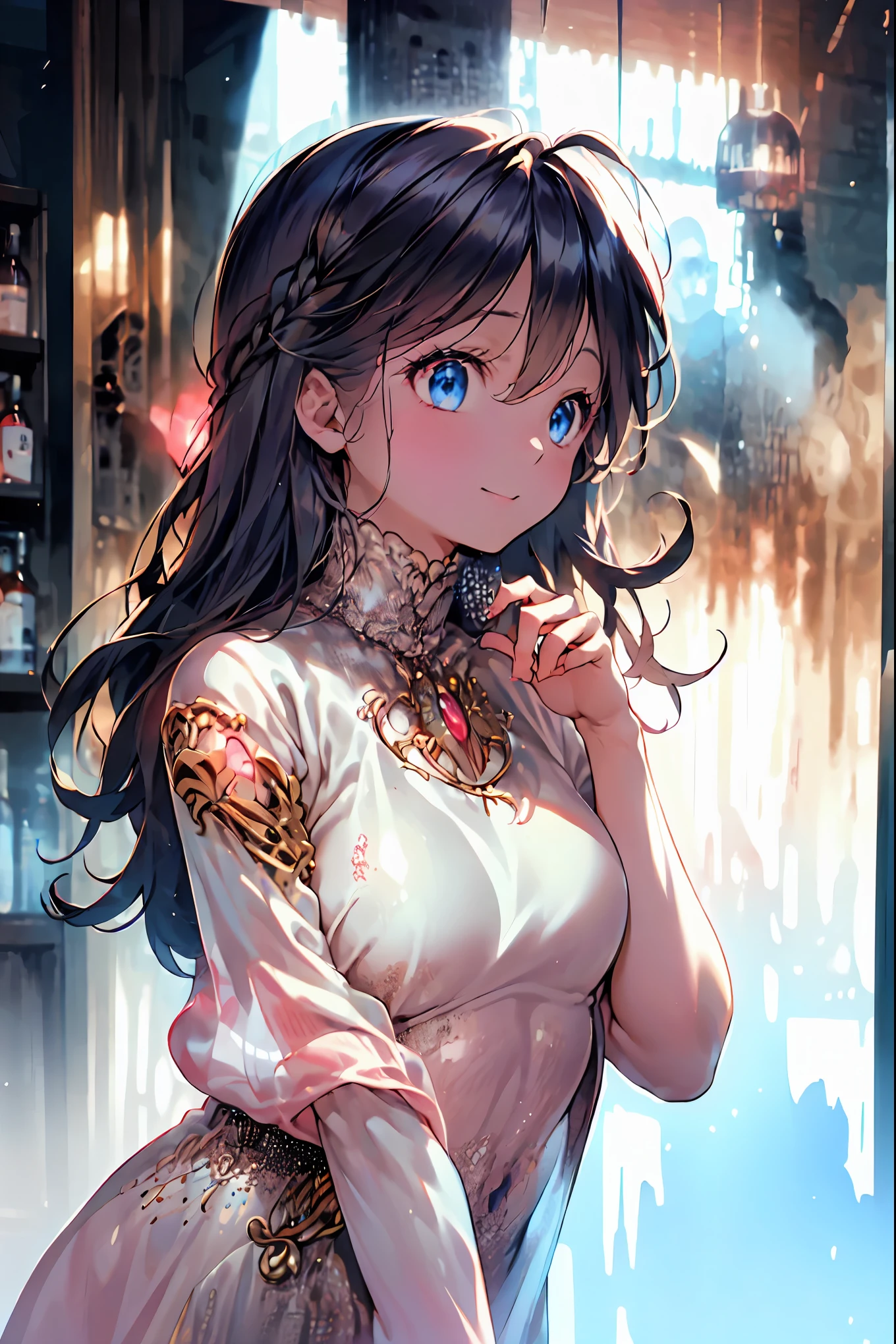 Bunny ears、Bunny Girl in the Tavern,Under the Shiny Neon Lights,Bunny Girls Listen to the Hearts of Customers,Selling Escapist for a Moment,active,Attractive Poses,Rich Proportions,plump curves,beautiful face,Glossy Hair,Glittering Costumes,meteor、空から降り注ぐmeteor、無数のmeteor群、Tokyo Disneyland,Tokyo Disneylandの活気に満ちた魔法のような雰囲気の中を歩く, casual clothes、cute clothes、Cinderella Castle can be seen in the background, warm sunshine、The vibrant and cheerful atmosphere of Disneyland,Families and couples pass by,brown hair,shortcut,unkempt hair,Short braided hair,Neat,slender beauty,correct posture,small breasted,Beautiful legs,Enchanting Gray-Blue Eyes Shine Like Stars,Saggy Eyes,Brilliant Colors,beautiful eyes,A delicate smile,Textured Skin,Best quality at its best,gentle and beautiful woman,anime style、Bewitching Expression,Bold action,Night Atmosphere,Realistic CG Art,dramatic lighting,Dense Gradation,Striking colours,High Quality,8K,Photorealistic,Realistic,Professional skills,Refined Textures,Brilliant Colors彩,bokeh,Dark and Enchanting