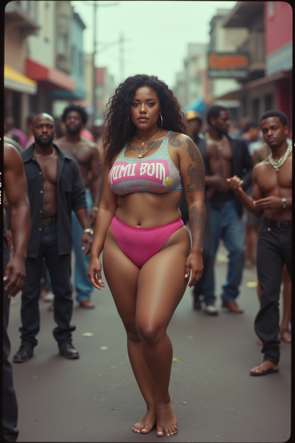 Rihanna, rick and morty ,  ssbbw , thick thighs,  black ????? , cellulite , standing on stage 