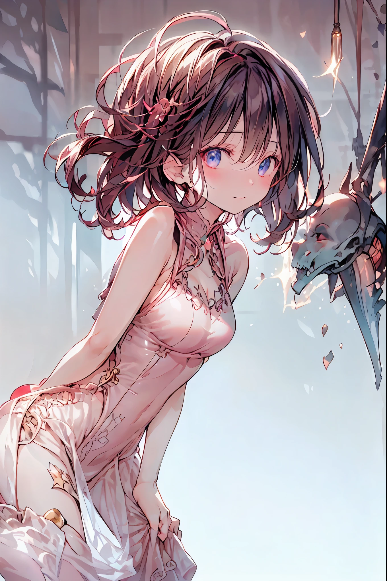 Bunny ears、Bunny Girl in the Tavern,Under the Shiny Neon Lights,Bunny Girls Listen to the Hearts of Customers,Selling Escapist for a Moment,active,Attractive Poses,Rich Proportions,plump curves,beautiful face,Glossy Hair,Glittering Costumes,meteor、空から降り注ぐmeteor、無数のmeteor群、Tokyo Disneyland,Tokyo Disneylandの活気に満ちた魔法のような雰囲気の中を歩く, casual clothes、cute clothes、Cinderella Castle can be seen in the background, warm sunshine、The vibrant and cheerful atmosphere of Disneyland,Families and couples pass by,brown hair,shortcut,unkempt hair,Short braided hair,Neat,slender beauty,correct posture,small breasted,Beautiful legs,Enchanting Gray-Blue Eyes Shine Like Stars,Saggy Eyes,Brilliant Colors,beautiful eyes,A delicate smile,Textured Skin,Best quality at its best,gentle and beautiful woman,anime style、Bewitching Expression,Bold action,Night Atmosphere,Realistic CG Art,dramatic lighting,Dense Gradation,Striking colours,High Quality,8K,Photorealistic,Realistic,Professional skills,Refined Textures,Brilliant Colors彩,bokeh,Dark and Enchanting