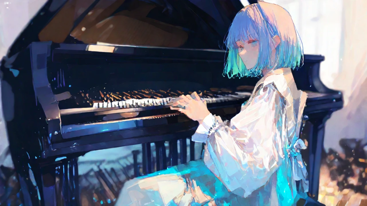 A background filled with scattered musical notes in various sizes and colors
A background completely filled with scattered musical notes in various sizes and colors, covering the entire screen.
beautiful girl colorful image