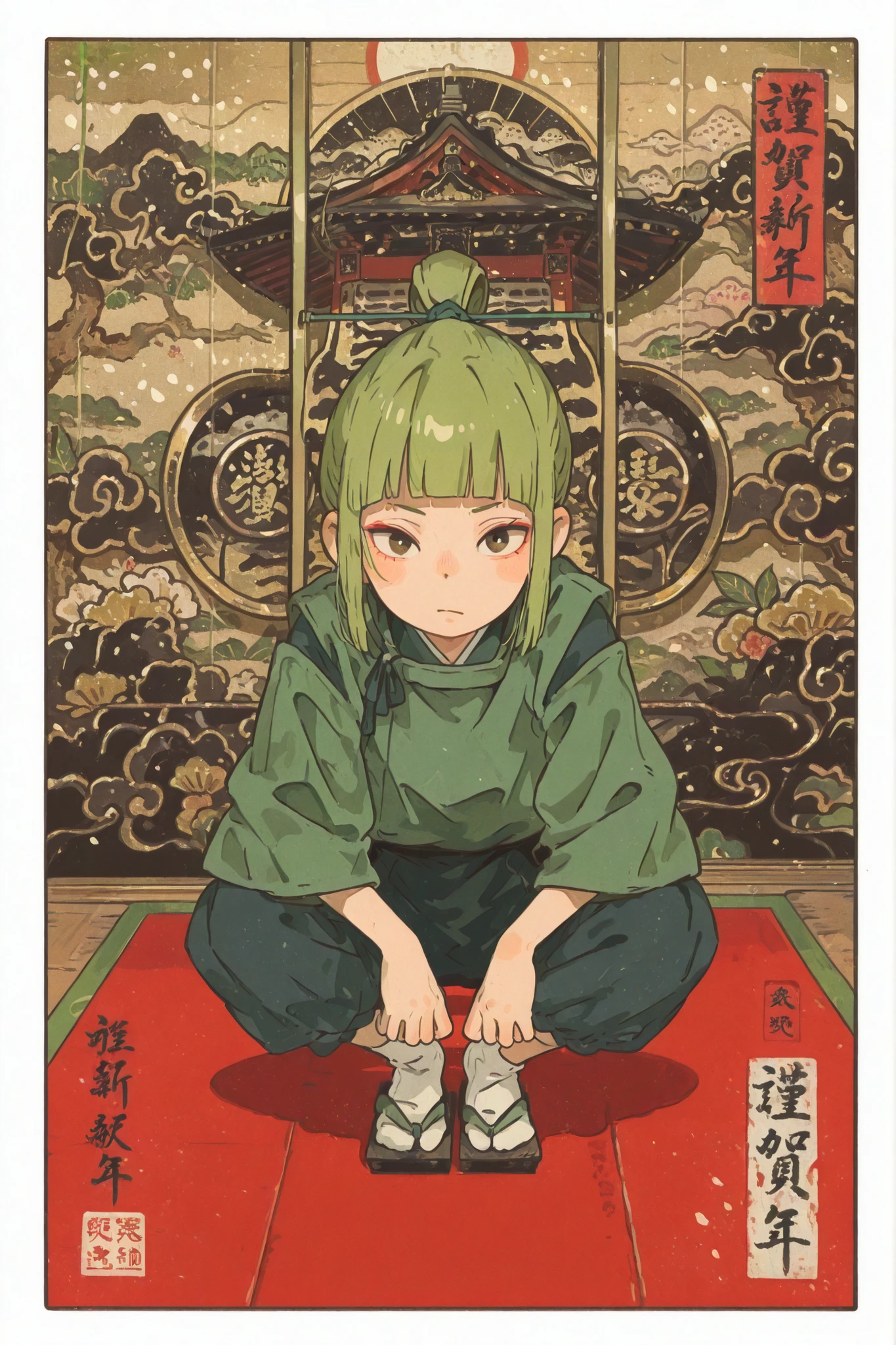 Xdustx ,Xnofacex,Xgreenheadsx ,traditional japanese art,