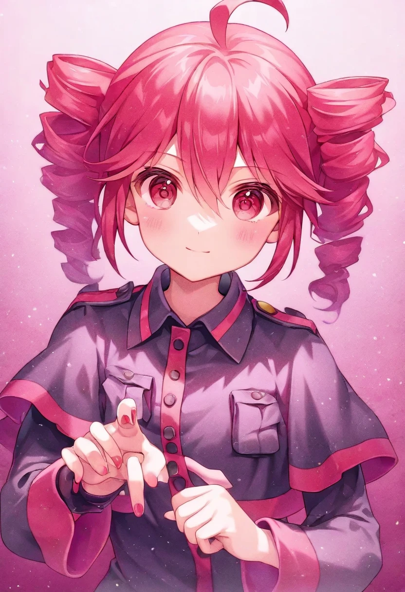 medieval town，red short hair，girl，J-shaped hairpin。Strap skirt。The clothes are decorated with the letters "BAT"。