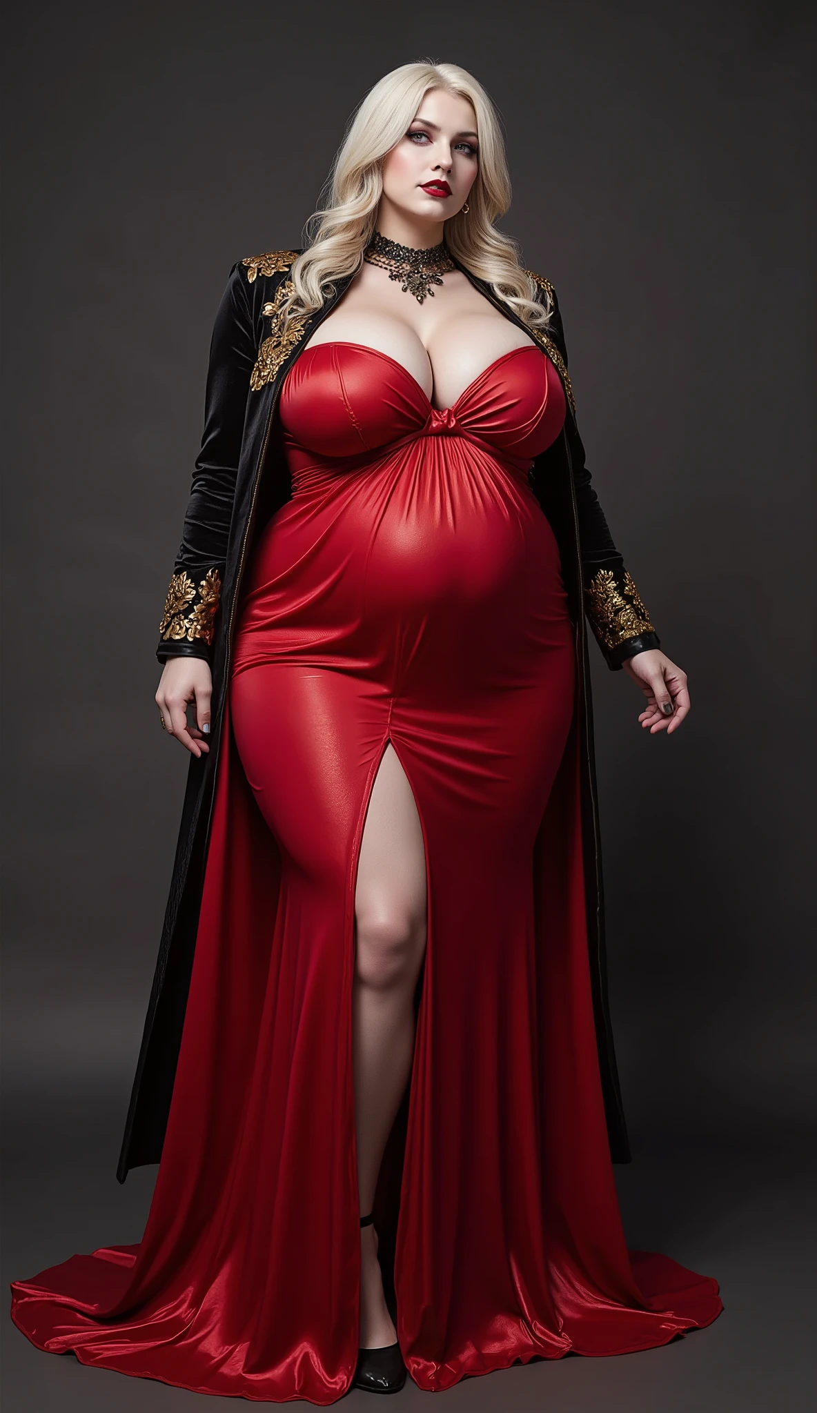 Dark Red Ultra Long Dress(Luxurious Gold Embroidery ), Premium Black Fur Coat ,Red High Heels, dark gothic makeup, 垂れきったvery big boobs(Saggy state: 10.5, Length to bottom:130.0,Softness:130.0), Blonde(Saggy state: 10.5, Length to bottom:130.0,Softness:130.0), Blonde(Saggy state: 10.5, Length to bottom:130.0,Softness:130.0), Blonde, Blonde, Defeat a pregnant woman(Very fat white Defeat a pregnant woman with 9-month-pregnant belly)very big boobsDefeat a pregnant woman, Background:black一色(black:2.0, Darkness:2.0, No lights),洗練されたフローズンのvery big boobsエルサ, 下腹部まで伸びたvery big boobs , and a big butt , thick thighs , very big boobs(Extremely Long Saggy Breasts Due to Aging, 下腹部まで伸びたvery big boobs), Dark Red Ultra Long Dress(Luxurious Gold Embroidery ), Premium Black Fur Coat ,Red High Heels, Defeat a pregnant woman,Defeat a pregnant woman(50-Year-Old Mature Woman、very big boobs(Extremely Long Saggy Breasts Due to Aging),50歳very big boobs熟女Defeat a pregnant woman, フローズンのvery big boobsエルサ , and a big butt , thick thighs , 加齢による極端に長い垂れvery big boobs , Dark Red Ultra Long Dress(Luxurious Gold Embroidery ), Premium Black Fur Coat ,Red High Heels, dark gothic makeup, Super Plump Very Fat Body, 50歳熟女Defeat a pregnant woman,Defeat a pregnant woman,Defeat a pregnant woman,Defeat a pregnant woman,ママタイプボディーのとても太っている白人Defeat a pregnant woman, 白人のとても太めのDefeat a pregnant woman, very thick thighs, 背が高いDefeat a pregnant woman熟女(Like a confident fashion magazine model), 背が高いDefeat a pregnant woman(Like a confident fashion magazine model),背が高いDefeat a pregnant woman熟女(Like a confident fashion magazine model),Background:black一色(black:2.0, Darkness:2.0, No lights), ultra sensual body,super plump body,ultra sensual body,super plump body,ultra sensual body,Defeat a pregnant woman(Fat, Fat ), Defeat a pregnant woman(Fat, Fat), Defeat a pregnant woman(Fat, Fat), Defeat a pregnant woman(Fat, Fat), Defeat a pregnant woman(Fat, Fat), Defeat a pregnant woman(Fat, Fat), 非常にdark gothic makeup, very long thick legs , very long thick legs ,super plump body, ultra sensual body ,very long thick legs ,very thick thighs, very thick thighs, very thick thighs, very thick thighs, very thick thighs, very thick thighs, very thick thighs, very thick thighs, super plump body,ultra sensual body ,super plump body, ultra sensual body ,super plump body, ultra sensual body,Defeat a pregnant woman(Fat, Fat), ultra sensual body ,Defeat a pregnant woman, very long thick legs ,very long thick legs ,very long thick legs ,very long thick legs ,very long thick legs ,very long thick legs ,(Like a confident fashion magazine model)very thick thighs, very thick thighs, very thick thighs, very thick thighs, very thick thighs, very thick thighs, Super Plump Very Fat Body,ultra sensual body,Super Plump Very Fat Body,50歳の成熟したvery big boobs女性、very big boobs(Extremely Long Saggy Breasts Due to Aging, 下腹部まで伸びたvery big boobs),Super Plump Very Fat Body,ultra sensual body,very big boobsDefeat a pregnant woman(Very fat white Defeat a pregnant womanwith 9-month-pregnant belly), very big boobsDefeat a pregnant woman,Super Plump Very Fat Body,ultra sensual body ,super plump body,ultra sensual body,Defeat a pregnant womanVery fat white Defeat a pregnant womanwith 9-month-pregnant belly)Extremely Long Legs ,Defeat a pregnant woman,Background:black一色(black:2.0, Darkness:2.0, No lights),Defeat a pregnant woman, 洗練されたデザインフローズンのvery big boobsエルサ , and a big butt , thick thighs , very big boobs, Blonde, Blonde, Blonde, Blonde, Dark Red Ultra Long Dress(Luxurious Gold Embroidery ), Premium Black Fur Coat ,Red High Heels, dark gothic makeup, Garter, Garter
