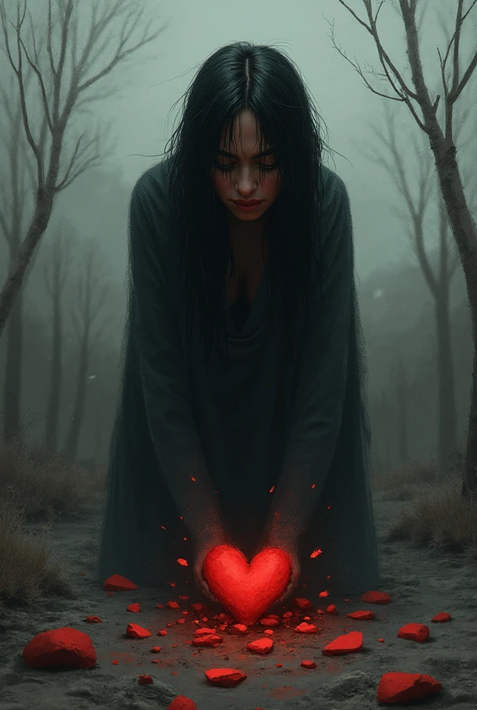 Empty heart, Grieving