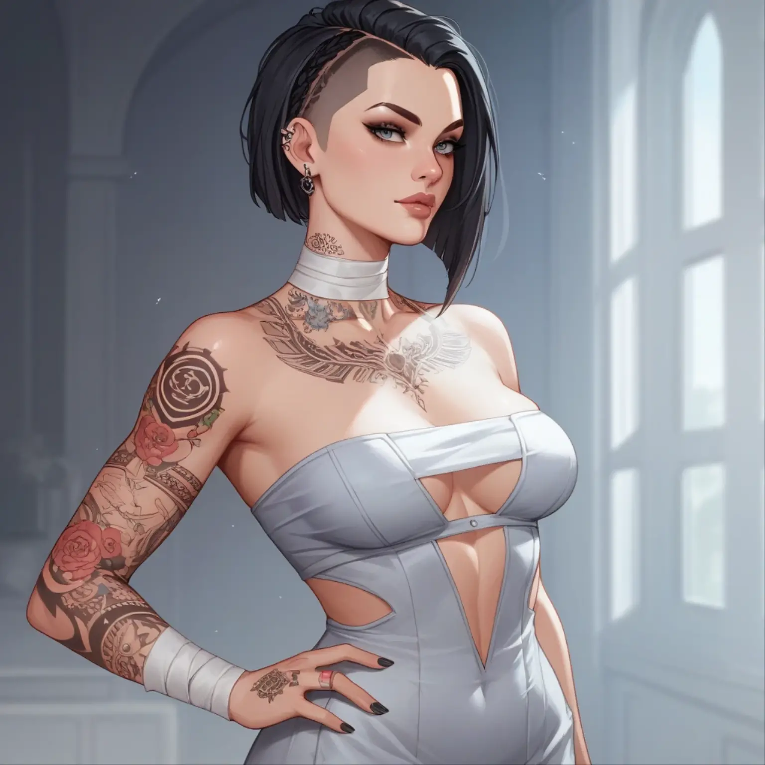 RAW, Best quality, high resolution, masterpiece: 1.3), beautiful Malay woman in hijab (iu:0.8),Best quality, high resolution, Masterpiece: 1.3, Beautiful  hijabi malay girl, Masterpiece, Soft smile, Realistic, 1girl, charming eyes, glowing eyes,parted lips, big ??????, Beautiful adult woman in hijap, full-length, beautiful figure, aesthetics of the female body, wearing batik Jawa, mic stand, to sing, super detailing viewer, closeup