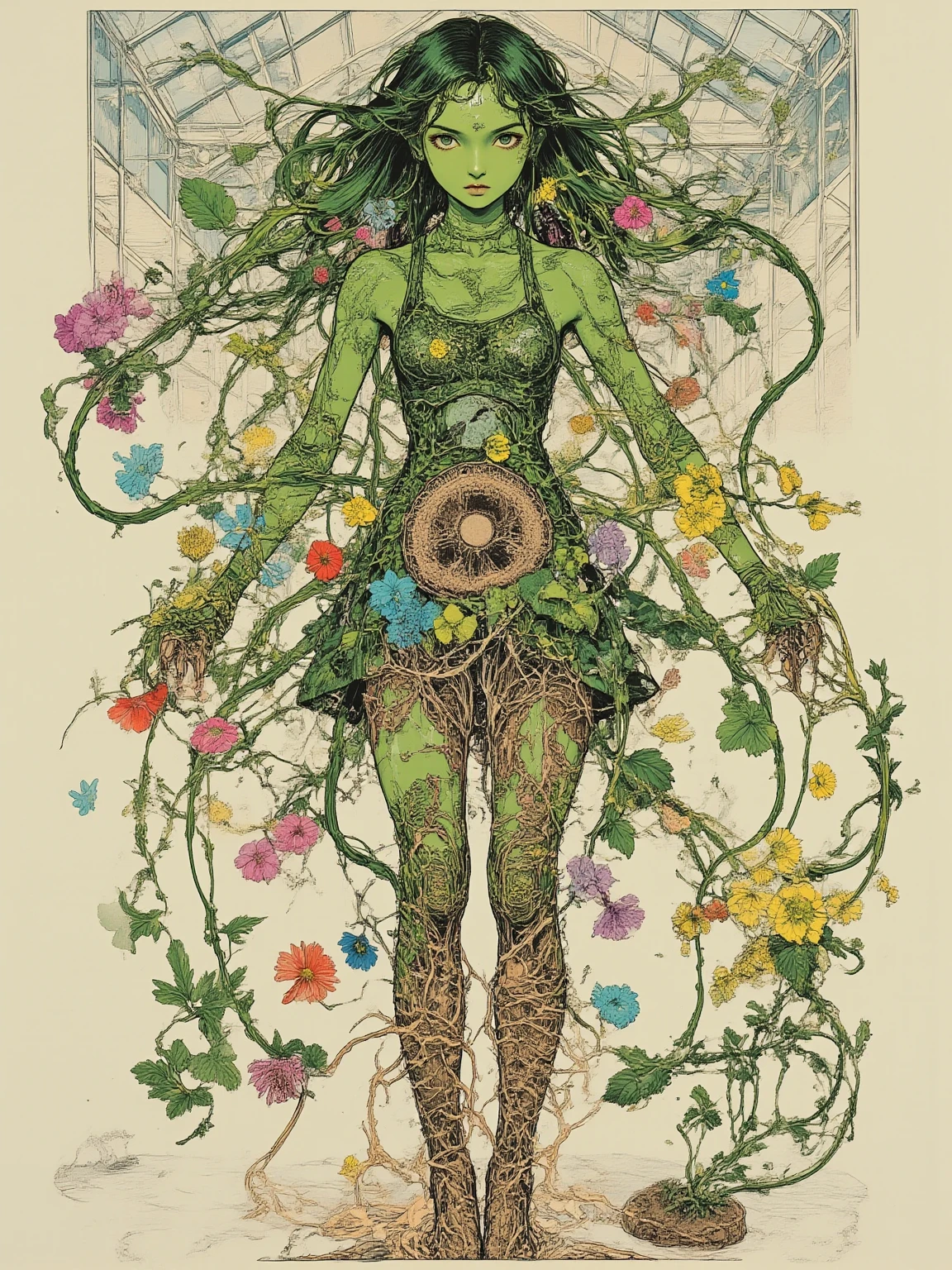 (woman:0.5) growing into a tree <lora:add_detail:0.5> <lora:KMFDM-Y:0.7>  <lora:TreeAIv2:0.8>