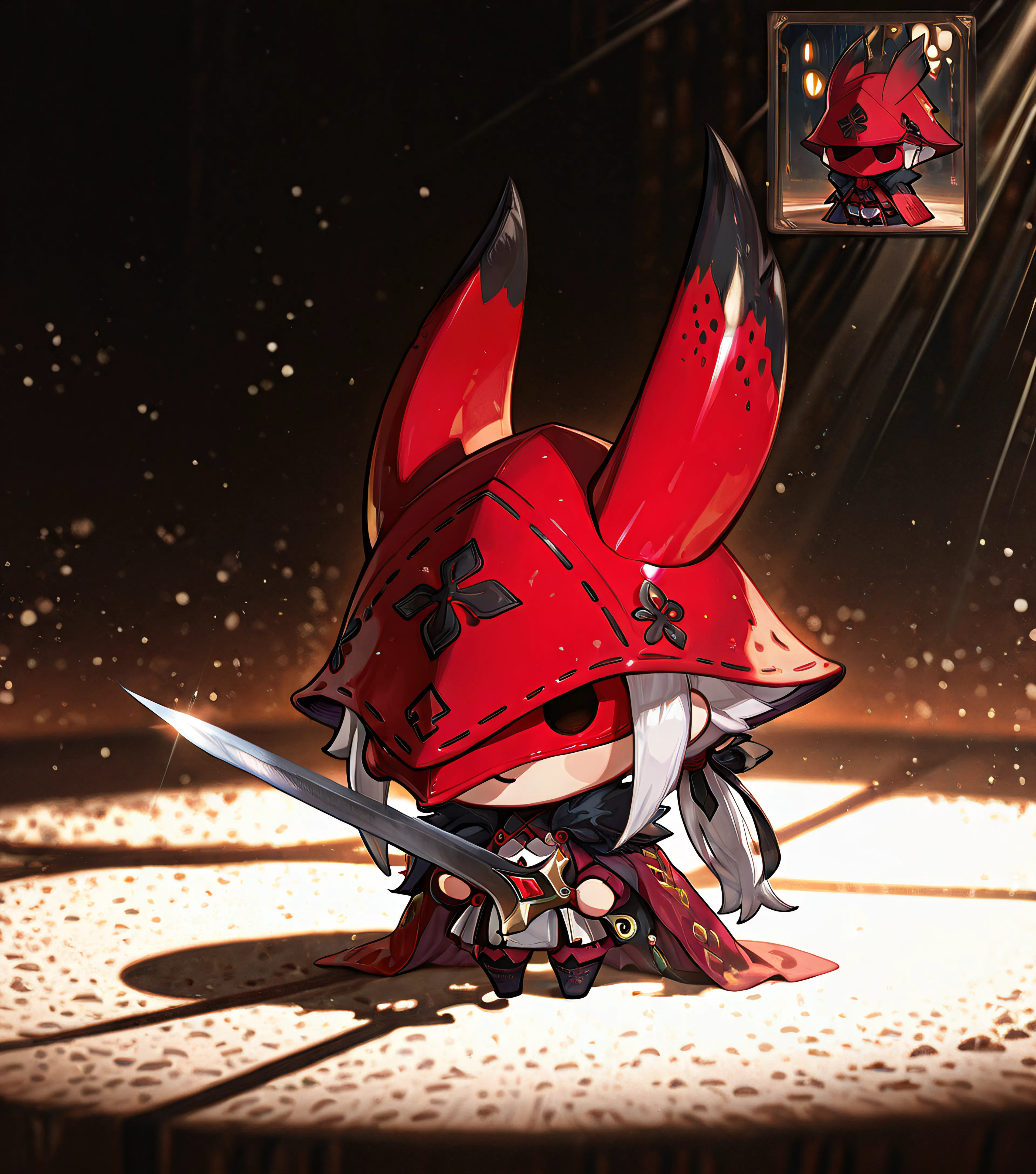 Cavaleiro Oco : SilkSong Chibi