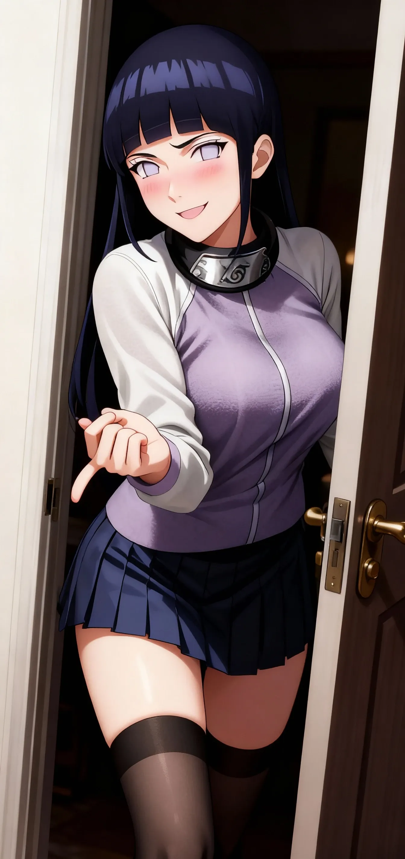 masterpiece, absurdres, 1girl, hinata\(shippuden\), solo, ????, looking at viewer,  floating hair,  wind, blue pants, (Best Quality), length hair, ?????????????, ??????? out,Bound, Bondage, (arms behind back:1.4), ????, tape, TAPE BONDAGE, close-up, srestrained, best ???????, Curled up, angry face, shout, Upper body, blushing face, humiliation, desperate, (front), (men touching her ), holding hair, pov hand pulling hair, hair played, hair toying, (men playing her hair), (men raises her hair),