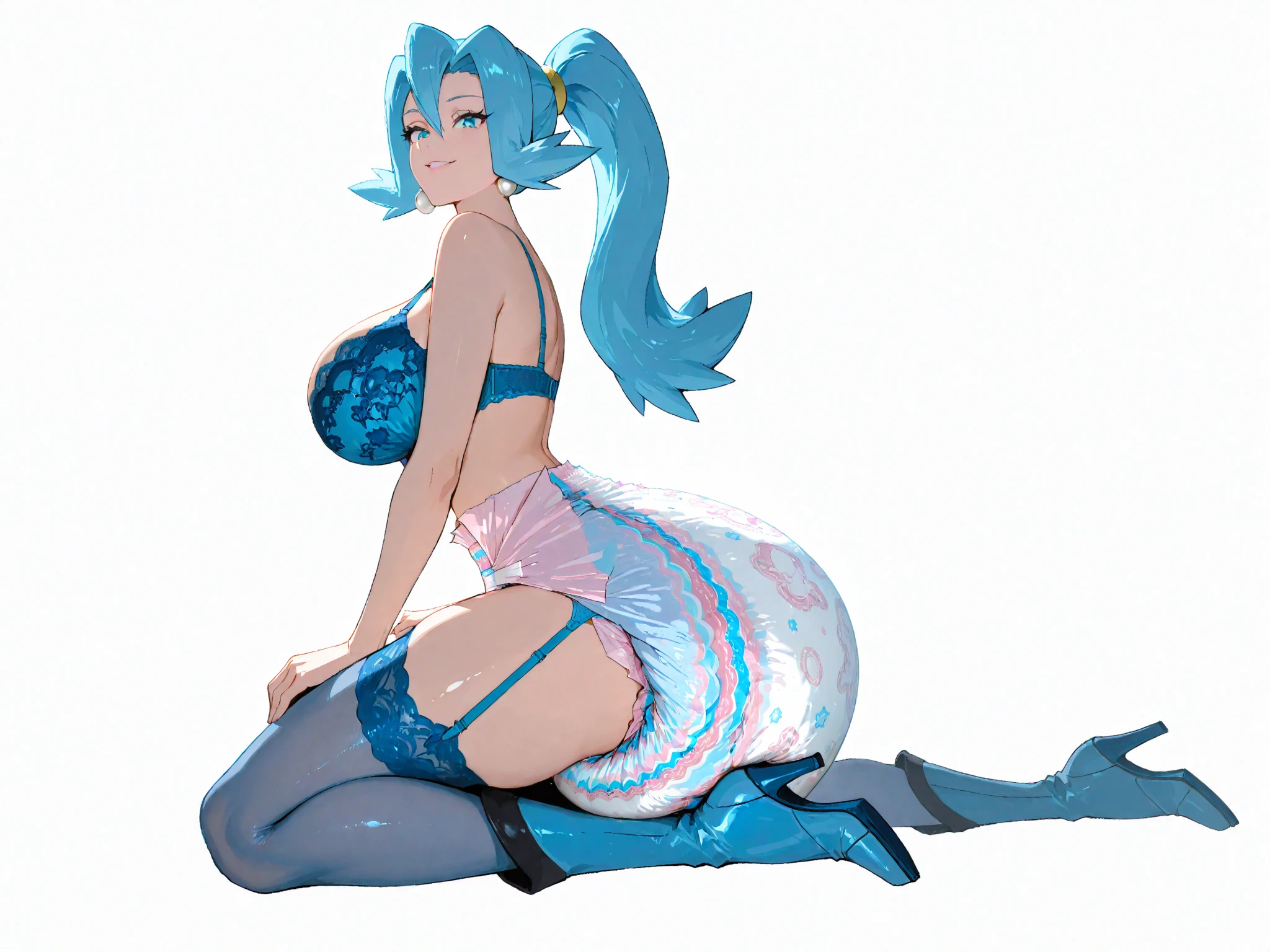 Aqua in ArtStation, Commission for high res, Princess peach, a ???? maid in a magical forest, cutesexyrobutts, RossDraw 2. 5, KDA, WLOP and Sakimichan, (watercolor:1.2)