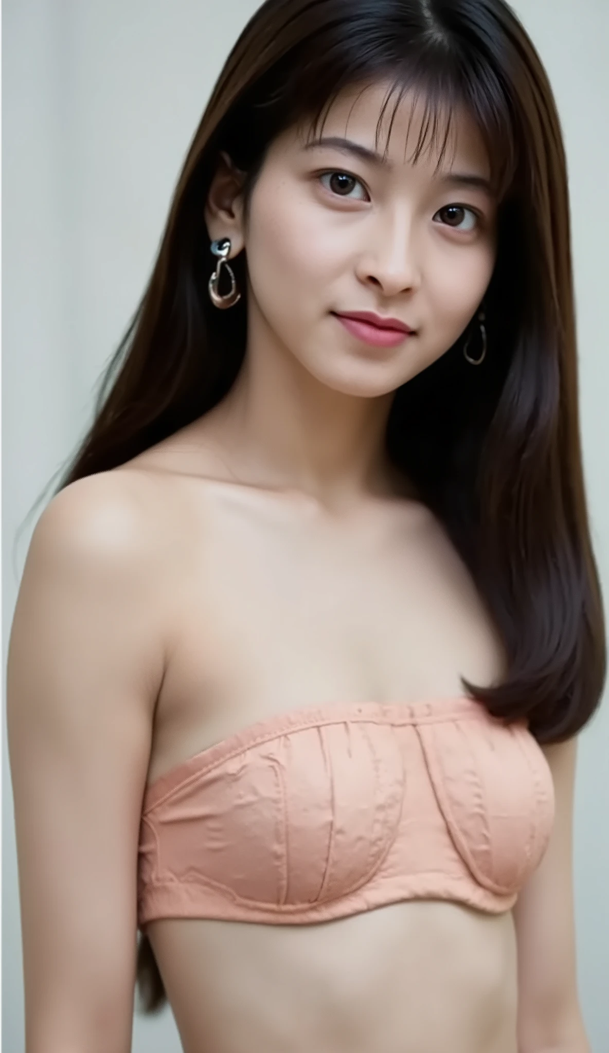 (32K,    RAW photos  ,  Highest Quality , masterpiece,  realistic), ( has a small head  、has a small face、  long limbs、Nice supermodel style、 full shot ), (  The ultimate beautiful Japanese actress),  very detailed face, (Perfect Teeth),  Big, Beautiful Eyes, double eyelid,       eyelashes , smile,  lips,  long hair,  The light hits my face, (( Big Breasts)), (( micro bikini,link,school swimsuit , T-back)), (( Big Breasts, beautiful breasts, pull your chest together to show cleavage, Cowboy Shot)), ((( Professional Photographer Taking a Shower ,  water dripping from hair )) , (( the depth of the drawn border))