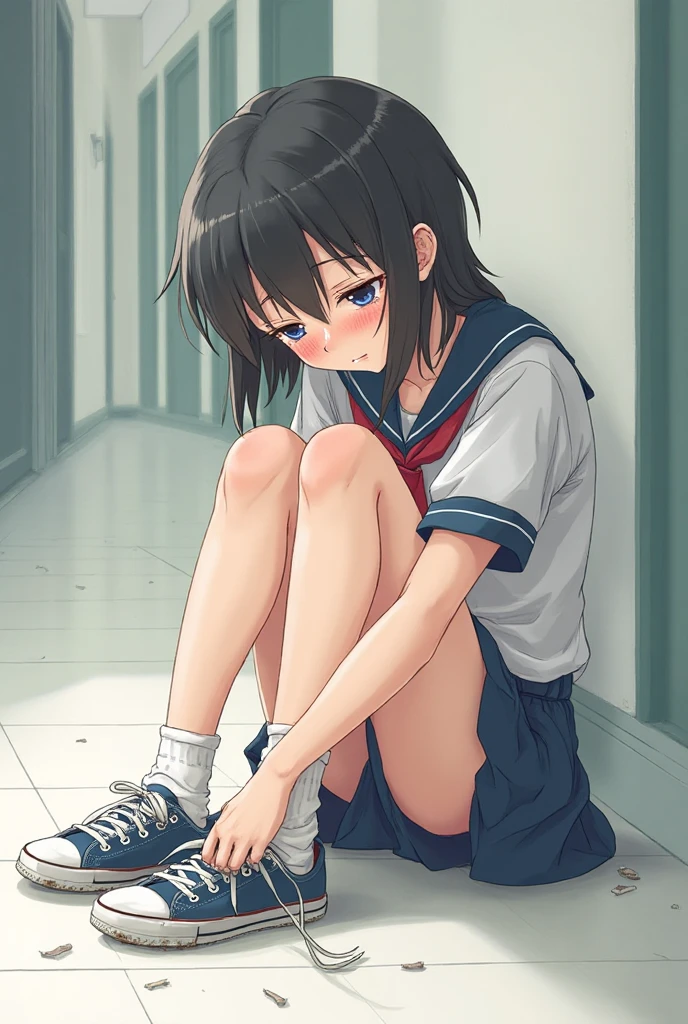 <lora:locker_room_v0.1:1>
locker room, 1girl, gym uniform, 
<lora:hugging_own_legs_v0.3:1> hugging own legs,, masterpiece, best quality, highly detailed