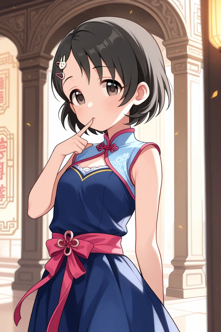 best quality, masterpiece, highres, 1girl,china dress,hair ornament,necklace, jewelry,Beautiful face,upon_body, tyndall effect,photorealistic, dark studio, rim lighting, two tone lighting,(high detailed skin:1.2), 8k uhd, dslr, soft lighting, high quality, volumetric lighting, candid, Photograph, high resolution, 4k, 8k, Bokeh