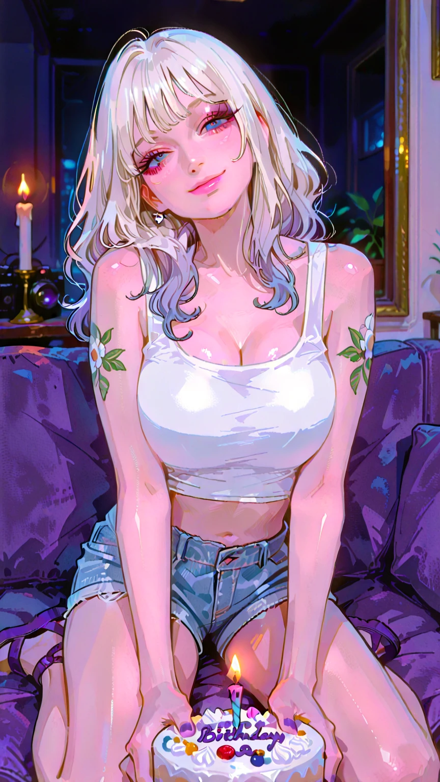 mature woman, woman, ???????????, ????????????, ????????????, mature woman, heavy ?????, short hair, (silver hair), fair-skinned woman, orange eyes, big ???, Curved waist, ????? placed on the table, Put your chin on your hand, Shoulder on the table, view viewer, Bra edge of sweater, Sensual neckline, ?????? augmentation, ????? bigger than head, Face Madura, curvaceous woman, thick thighs, sensual woman, Black belt, Delicate gloves, Brass strap appeared, soft ?????, woman focus, mom's ?????, mom, attractive look, impressive woman, high-waisted jeans, Fabric sweater, Bullying with, Sitting on a chair in a restaurant, meeting, first person perspective, In the presence of suitors, Bobo's smile, Mind on the head, Dishes with food on the table, Candle lighting, In an elegant restaurant, Glass of wine on the side, Sitting in front of the viewer, (Sitting at a table in a restaurant), upper body shot, Partially visible body, Crowded restaurant in the background, romantic mood, silver hair, black hair
