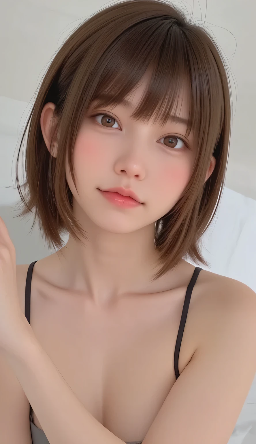 NSFW nude 　butt　Looking Back　short hair