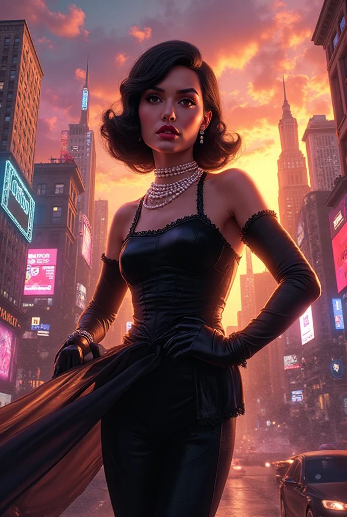 ((realistic:1.5)),((best quality)), ((masterpiece)), ((8K)), ((detailed)), (1girl), a beautiful model (full body:1.3),super-wide-angle lens, face focus, toned muscles, long legs, barefoot, slim thighs, narrow ????, green eyes, long eyelashes, small ???????, (perfect detailed face, perfect beautiful eyes, detailed clothes features, city at night:1.3), (Normal skin, short black hair, outlined eyes, outlined face, bracelet, Full body), posing in a night club with black leather, best shadow, bright details, sharp, perfect composition, Intricate, Sharp focus, dramatic, by Julie Bell, by Olivia De Berardinis, by Luis Royo, by Boris Vallejo