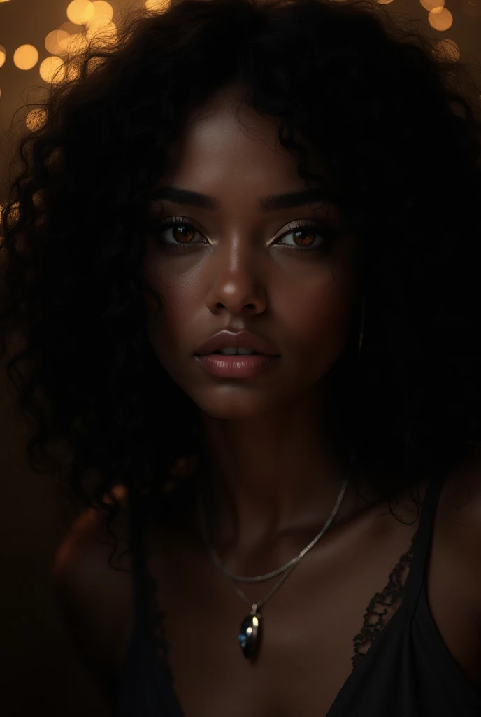 Ultra detailed portrait of a beautiful and mysterious woman with dark ...