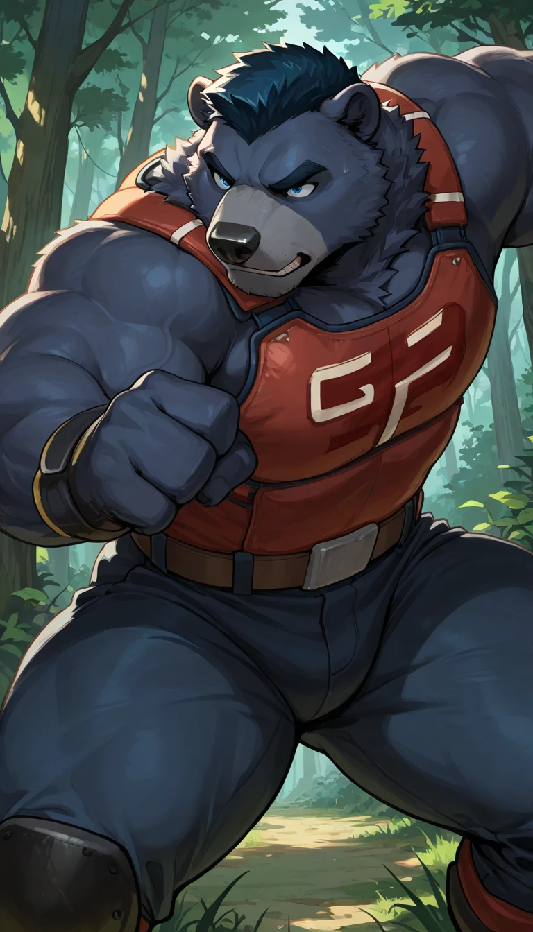 (epic,dynamic poses,dynamic angle,alone,Full body),male,furry,((by lindong,by vorusu)),,alone,1boy ,Huge Muscular,((furry,huge orcas daddy,orcas,no ears,black hair,Masculine,handsome face,scars   ,middle age)),((serious face)),thick chest hair,armpit hair,pectoral,(Muscular),hairy,(hair,     tank top     :1.3,clean face),(((in the sea, wear a  vest on the upper body,Wear swimming trunks on lower body,Clothes are wet ,wet,sweaty,No ears,hug you,full of oppression))),((strong physique,tall and huge,tall,golden ratio body,wide shoulder,wide pec,huge pec,thick arms),hair,bearded,detailed,huge pectoral,wide pectoral),masterpiece,     semirealistic     :1.2,high detailed,8k,high resolution,pose,looking to camera,anatomically correct,best quality,sfw,high detail.((Add textures and details to make the image more realistic.))((Make sure the resulting image is high resolution,8K quality.))((detailed head,detailed eye,detailed face,detailed body,detailed hand))