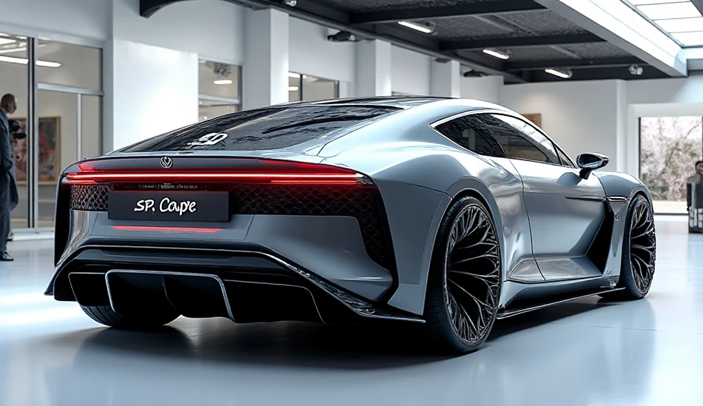 An ultra-realistic image of Aggressive (back right side) view with ...