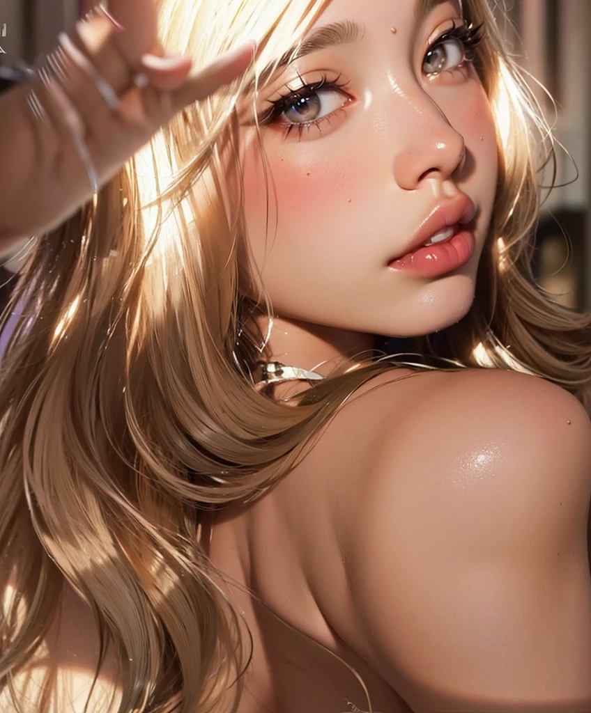 (((Masterpiece))), (((official portrait))), white hair, diffused light, dynamic shadows, sharp focus, realistic, detailed, highres, absurdres, white background, ??????, photorealistic, lifelike, steamy, sweaty, blushing, sleeveless, youthful appearance, ???????, lip gloss, armpit, head tilt, head facing viewer, (((looking at viewer))), (((?????????))), ((slim)), ((sweet looking)), ((medium ?????)), submissive