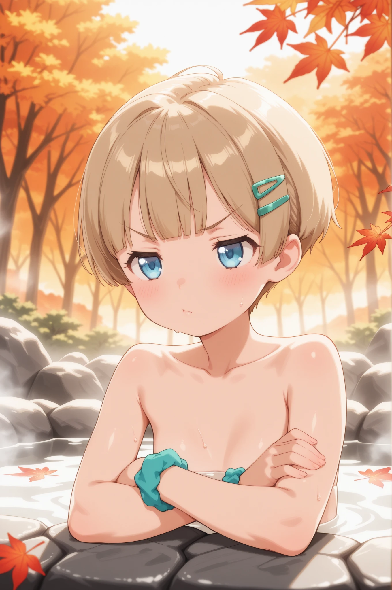 Tanya von degurechaff, , armpit, , wet , garden